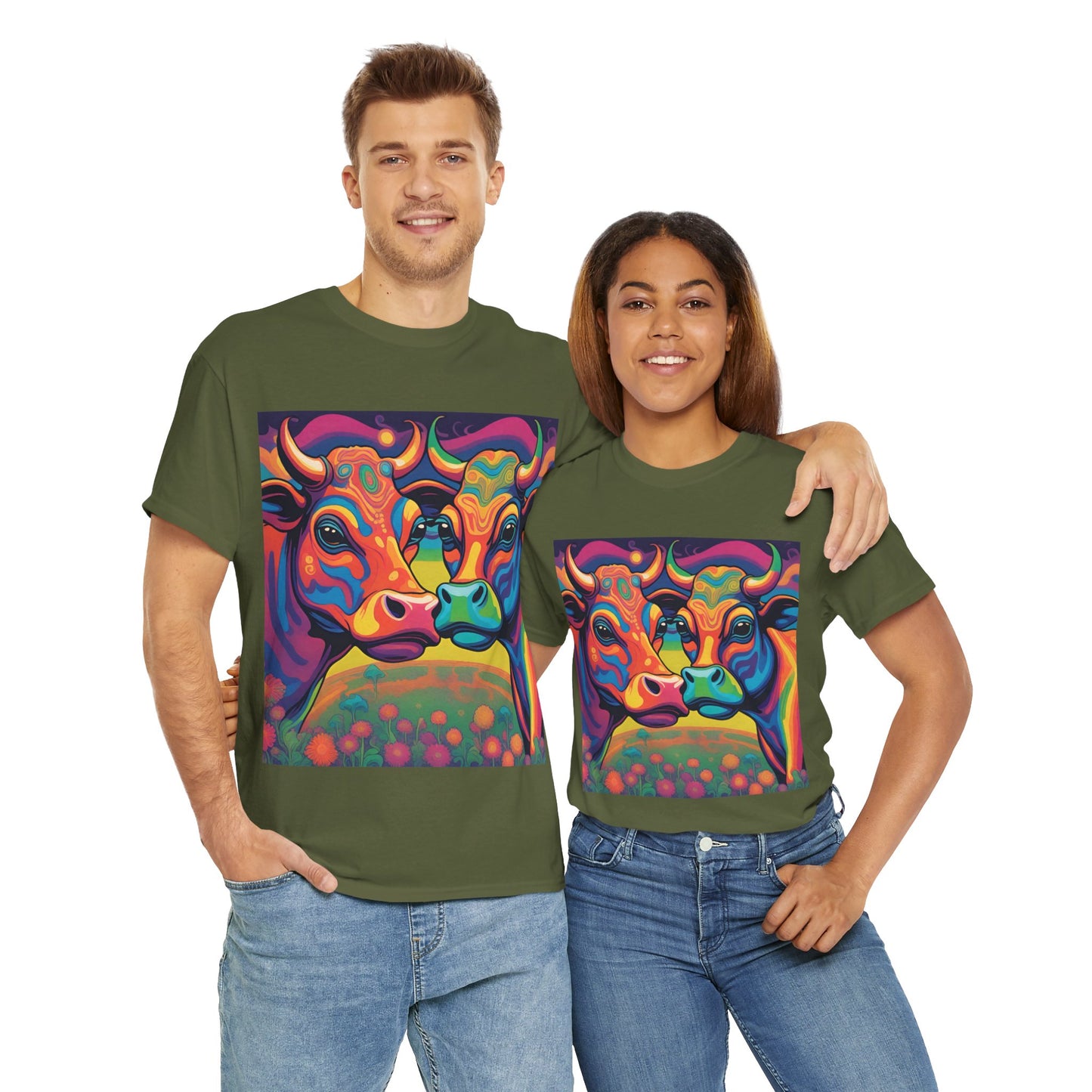 Loving Cows Unisex Heavy Cotton Tee