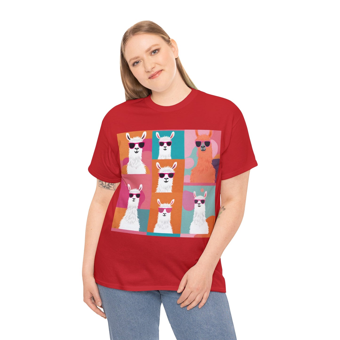 Rainbow Llama Portraits Tee
