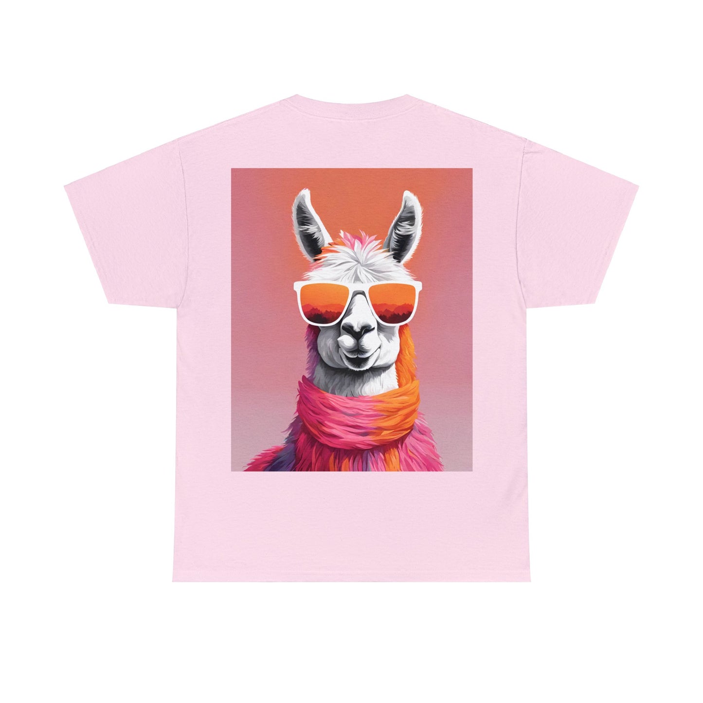 Llama Shades Tee - Tropical Sunset Edition"