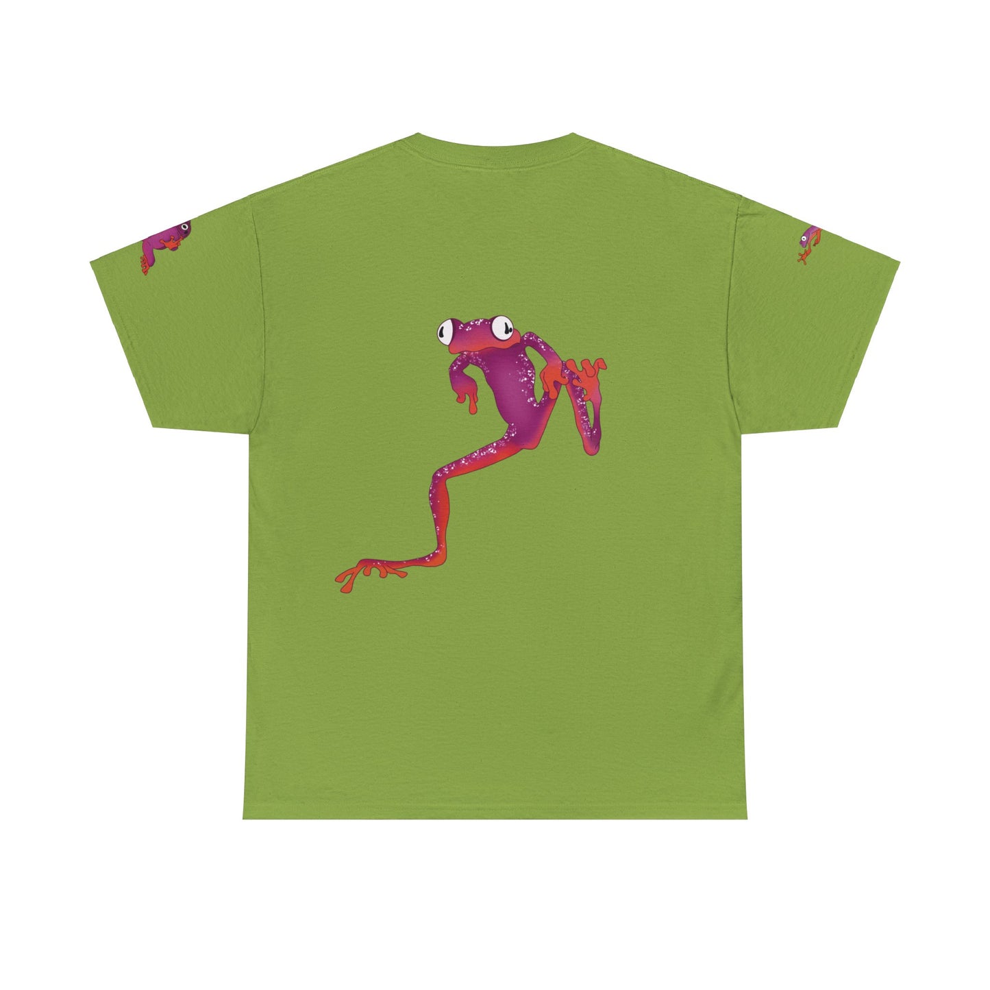 Frogs Dance Tee - Vibrant Pink and Orange Frog T-Shirt