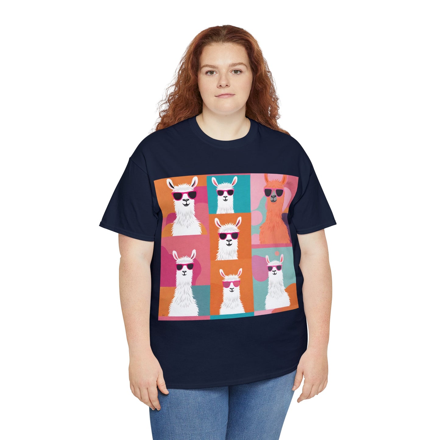 Rainbow Llama Portraits Tee