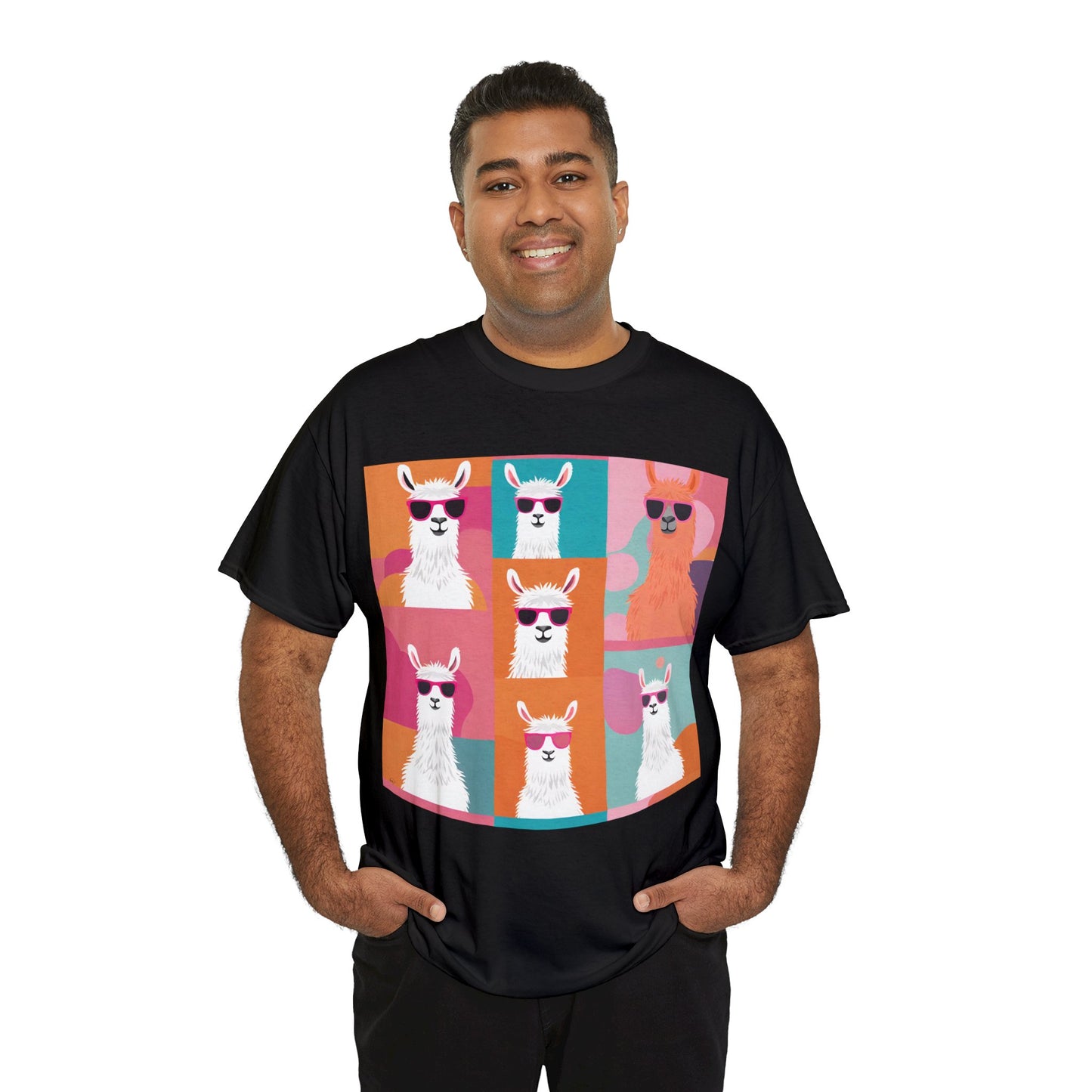 Rainbow Llama Portraits Tee