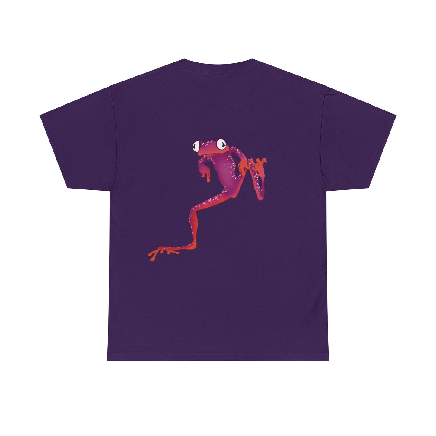 Frogs Dance Tee - Vibrant Pink and Orange Frog T-Shirt
