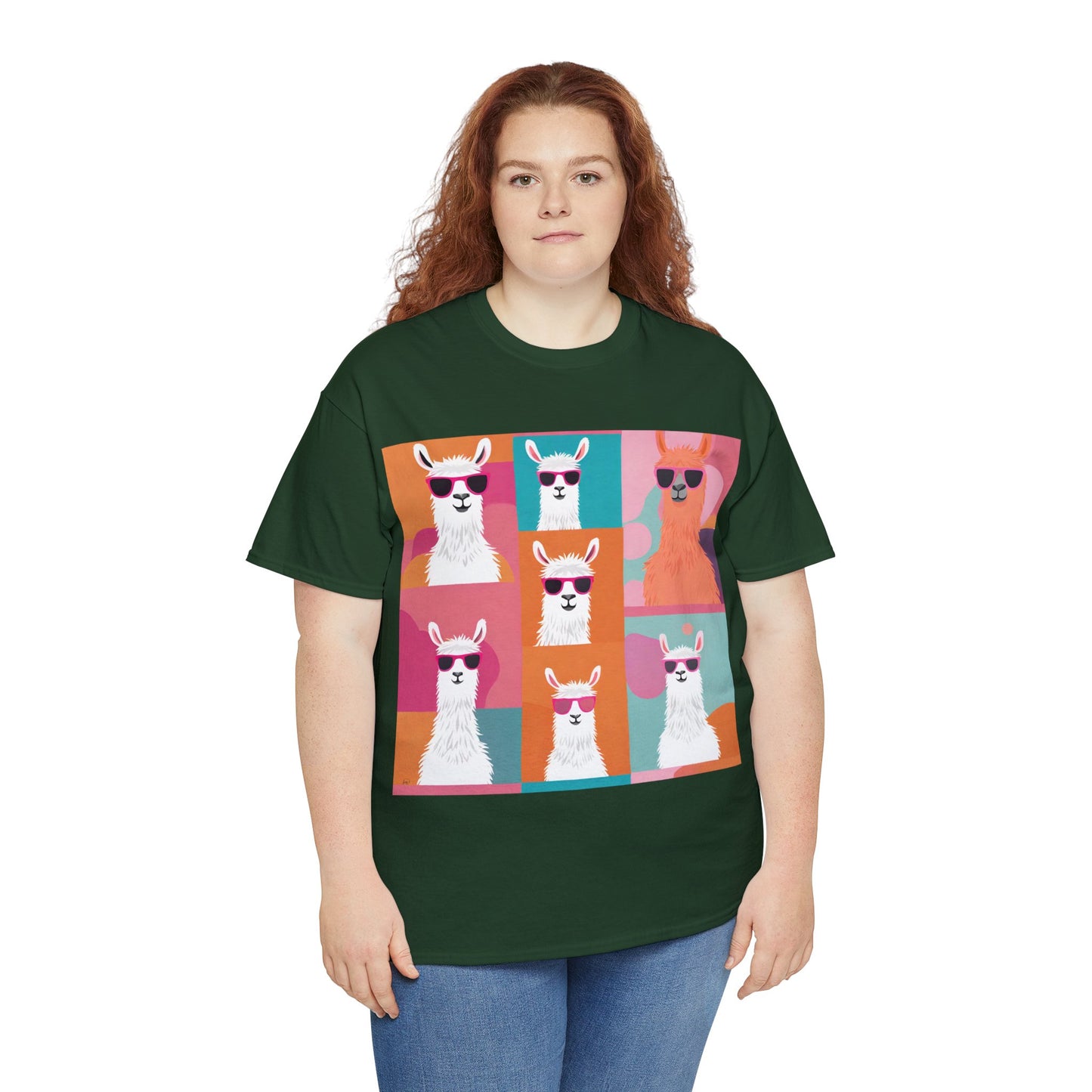Rainbow Llama Portraits Tee