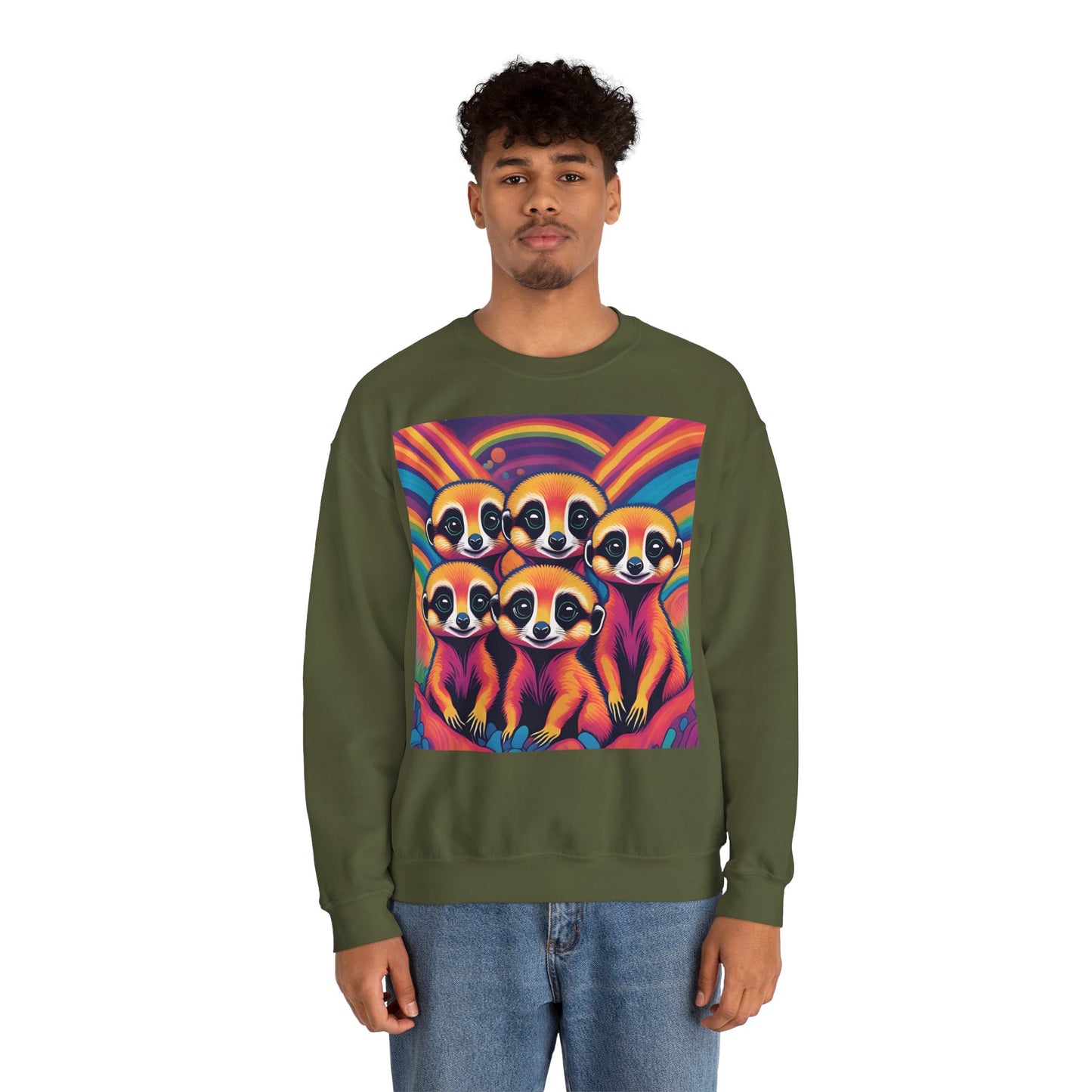 Cute Meerkats Unisex Heavy Blend™ Crewneck Sweatshirt
