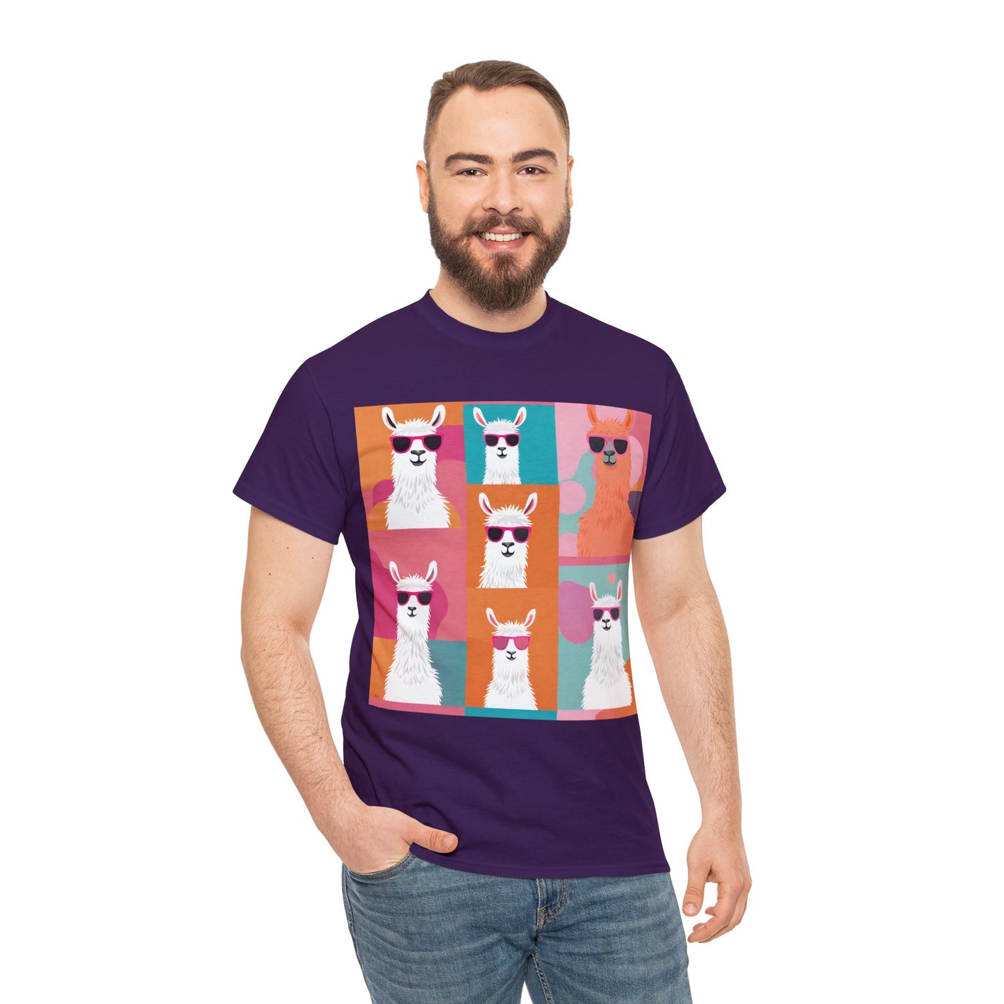 Rainbow Llama Portraits Tee