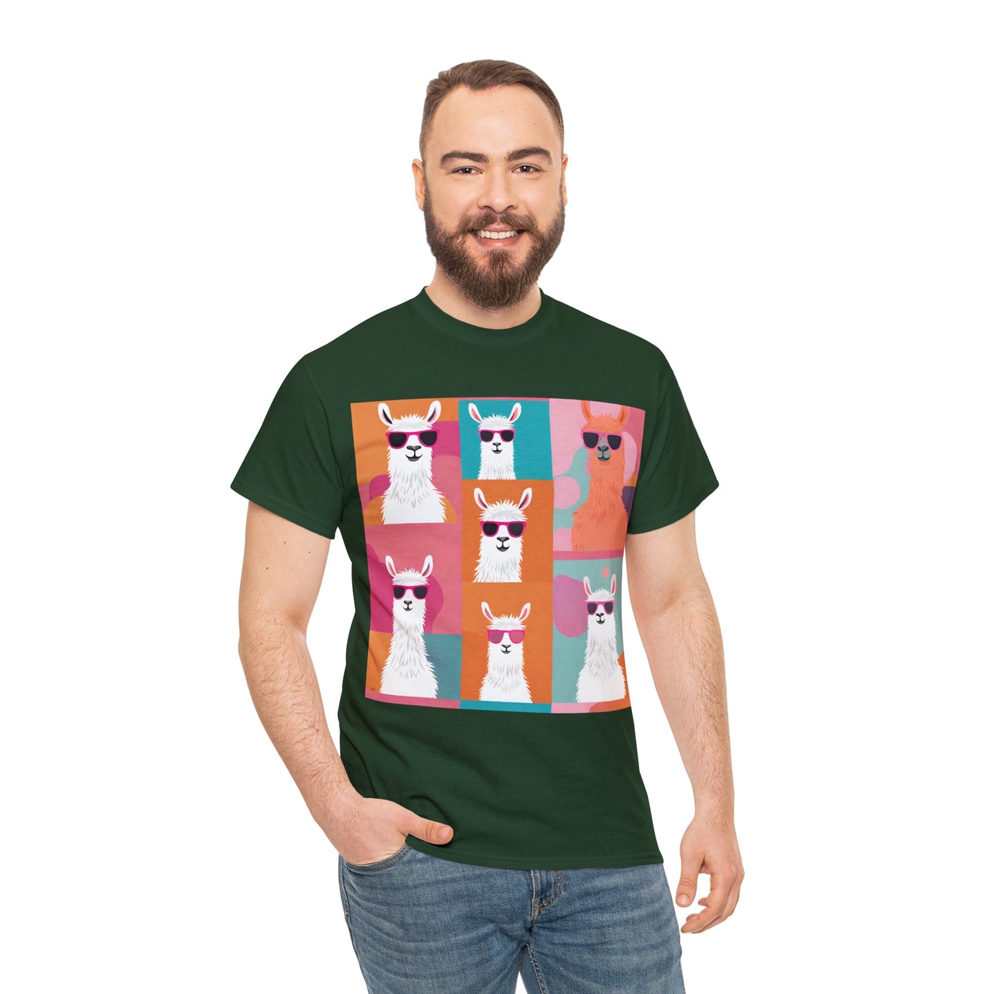Rainbow Llama Portraits Tee