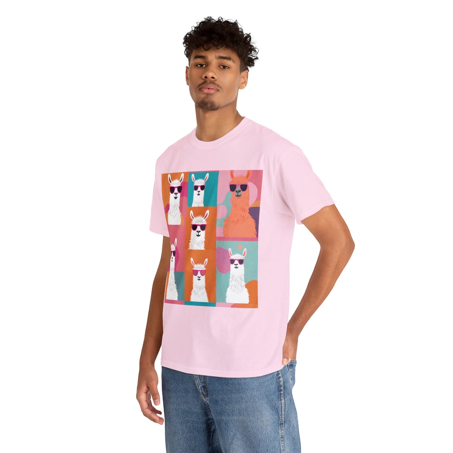 Rainbow Llama Portraits Tee