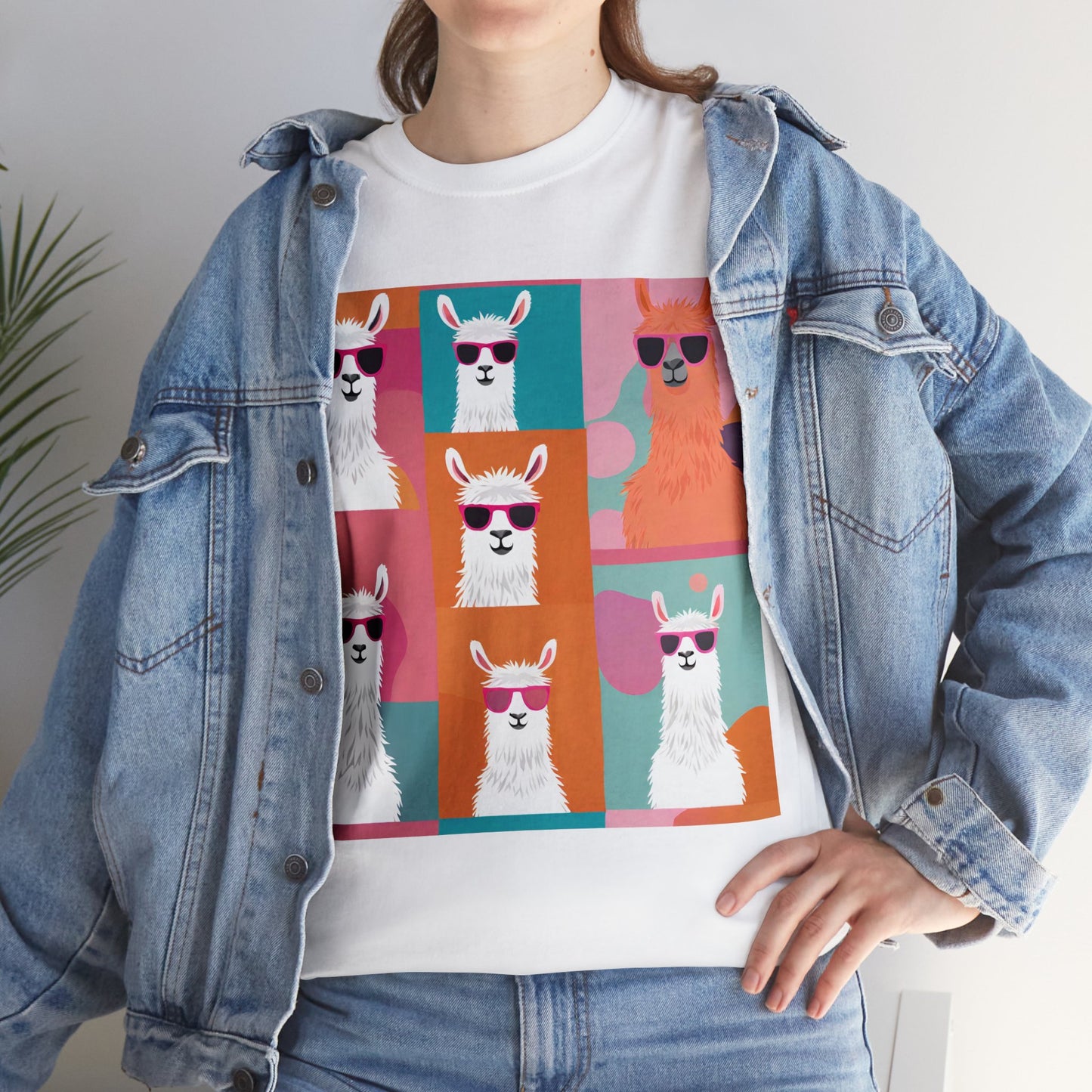 Rainbow Llama Portraits Tee