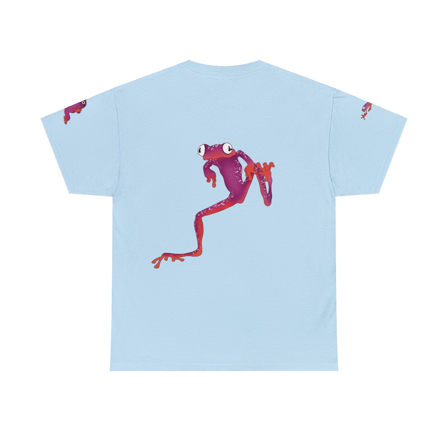 Frogs Dance Tee - Vibrant Pink and Orange Frog T-Shirt