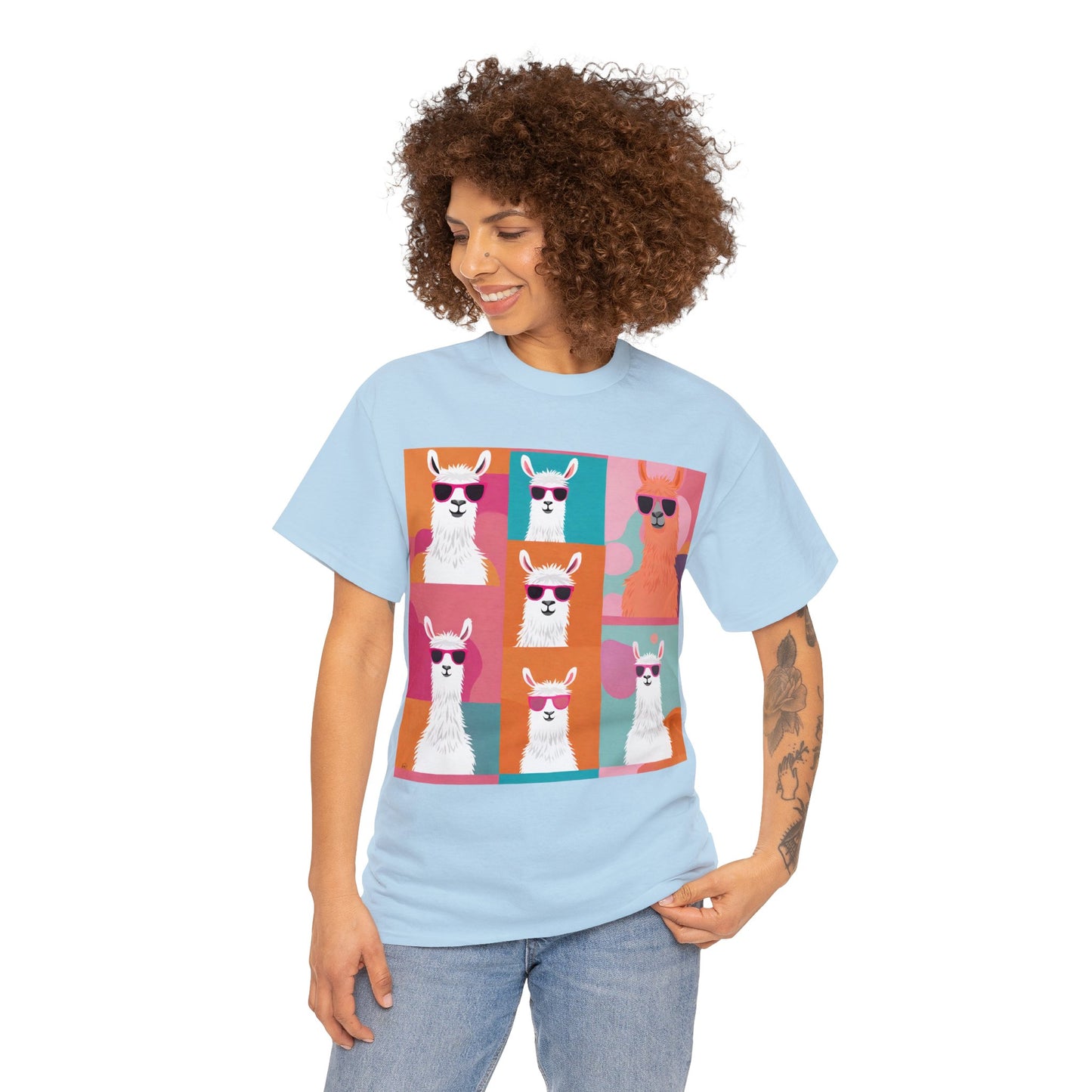 Rainbow Llama Portraits Tee