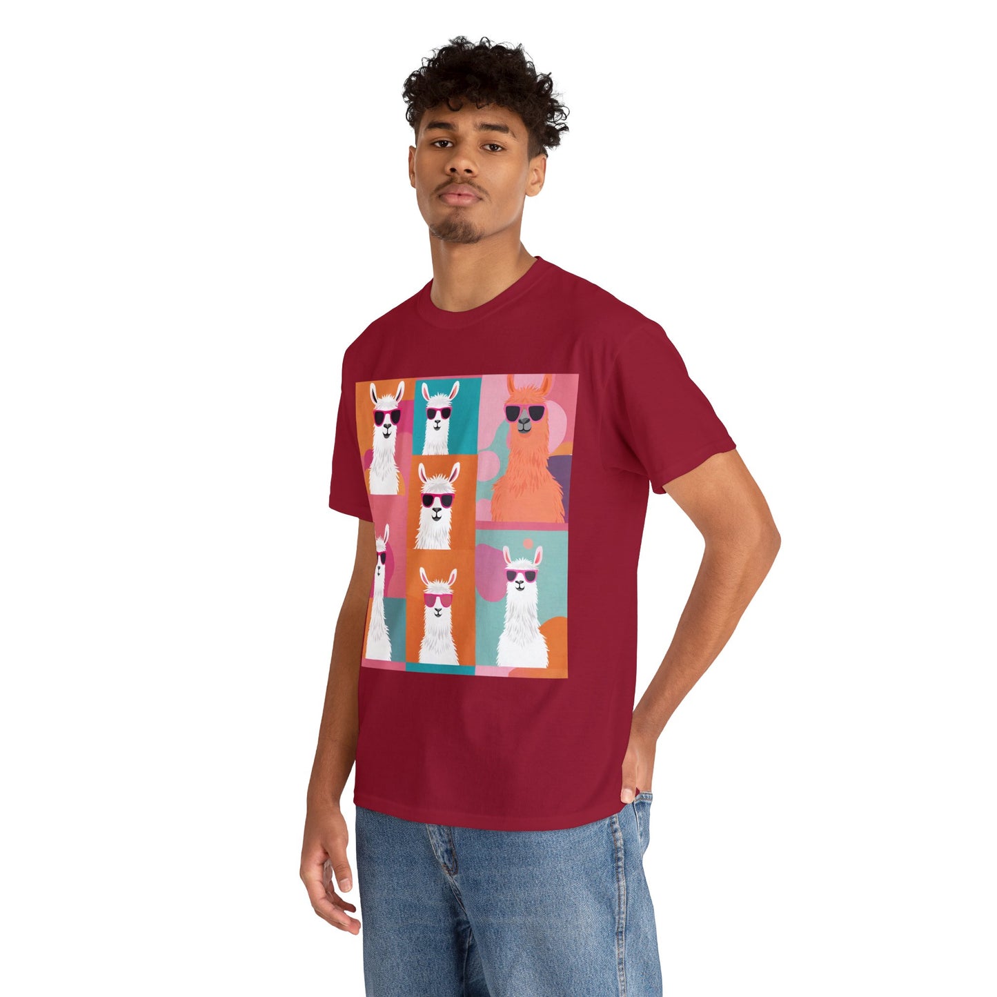 Rainbow Llama Portraits Tee