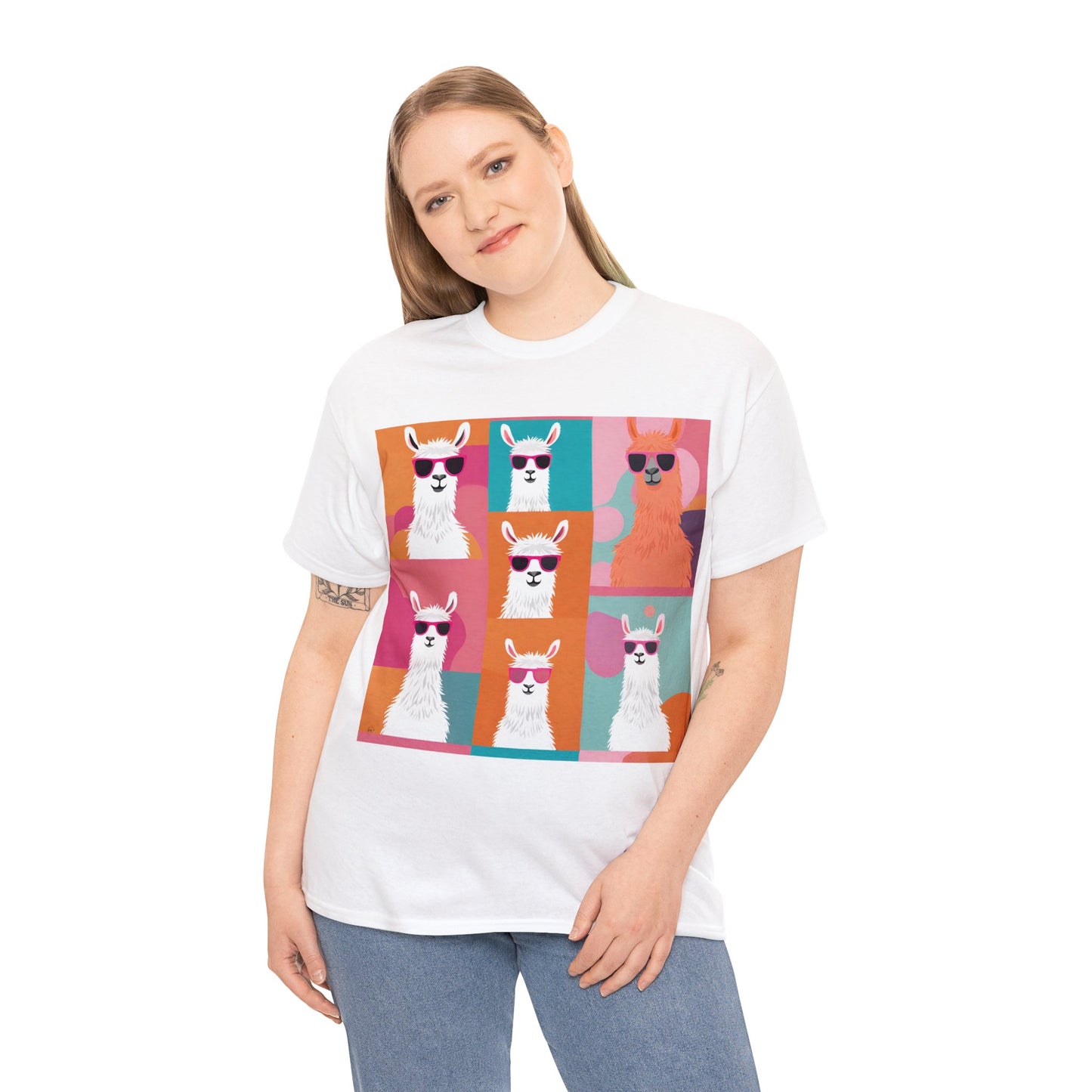 Rainbow Llama Portraits Tee