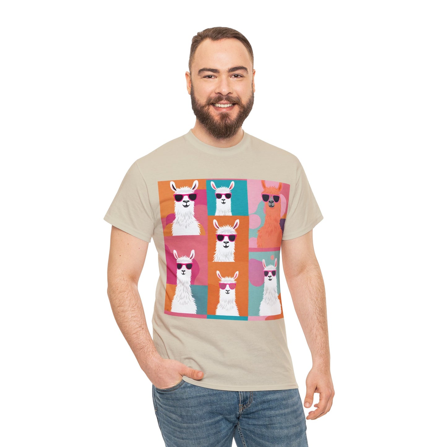 Rainbow Llama Portraits Tee