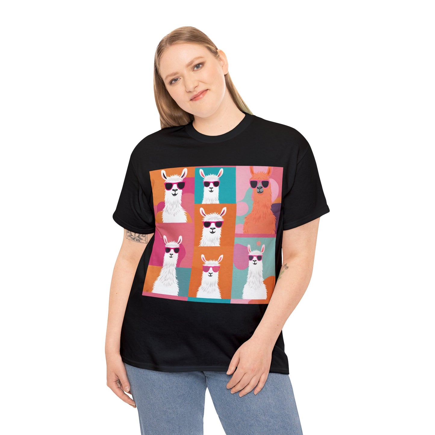Rainbow Llama Portraits Tee
