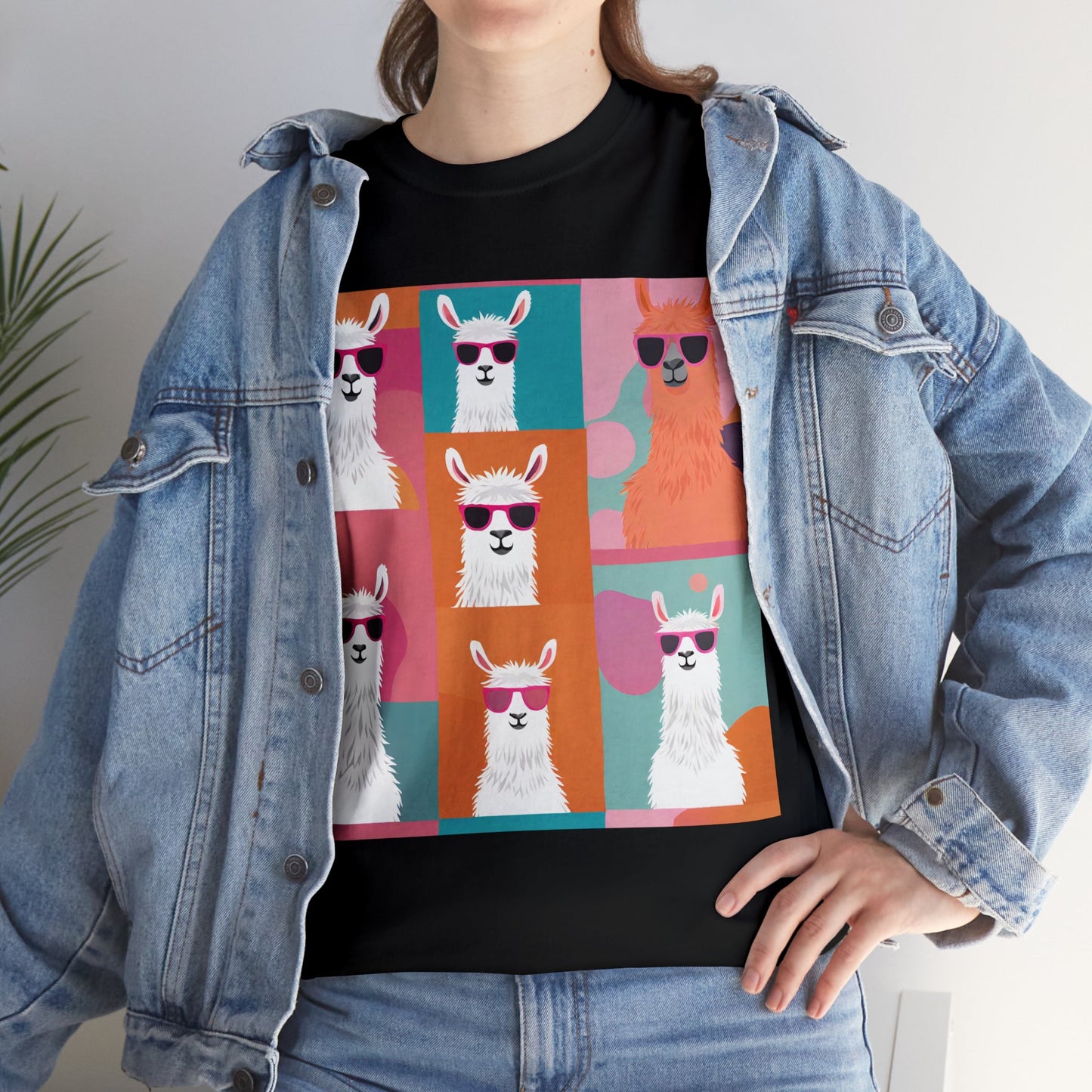 Rainbow Llama Portraits Tee
