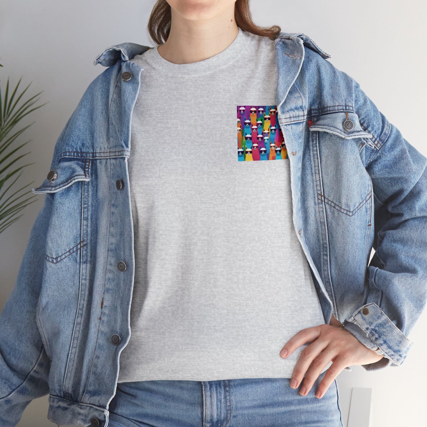 Colourful Llama Crew Tee