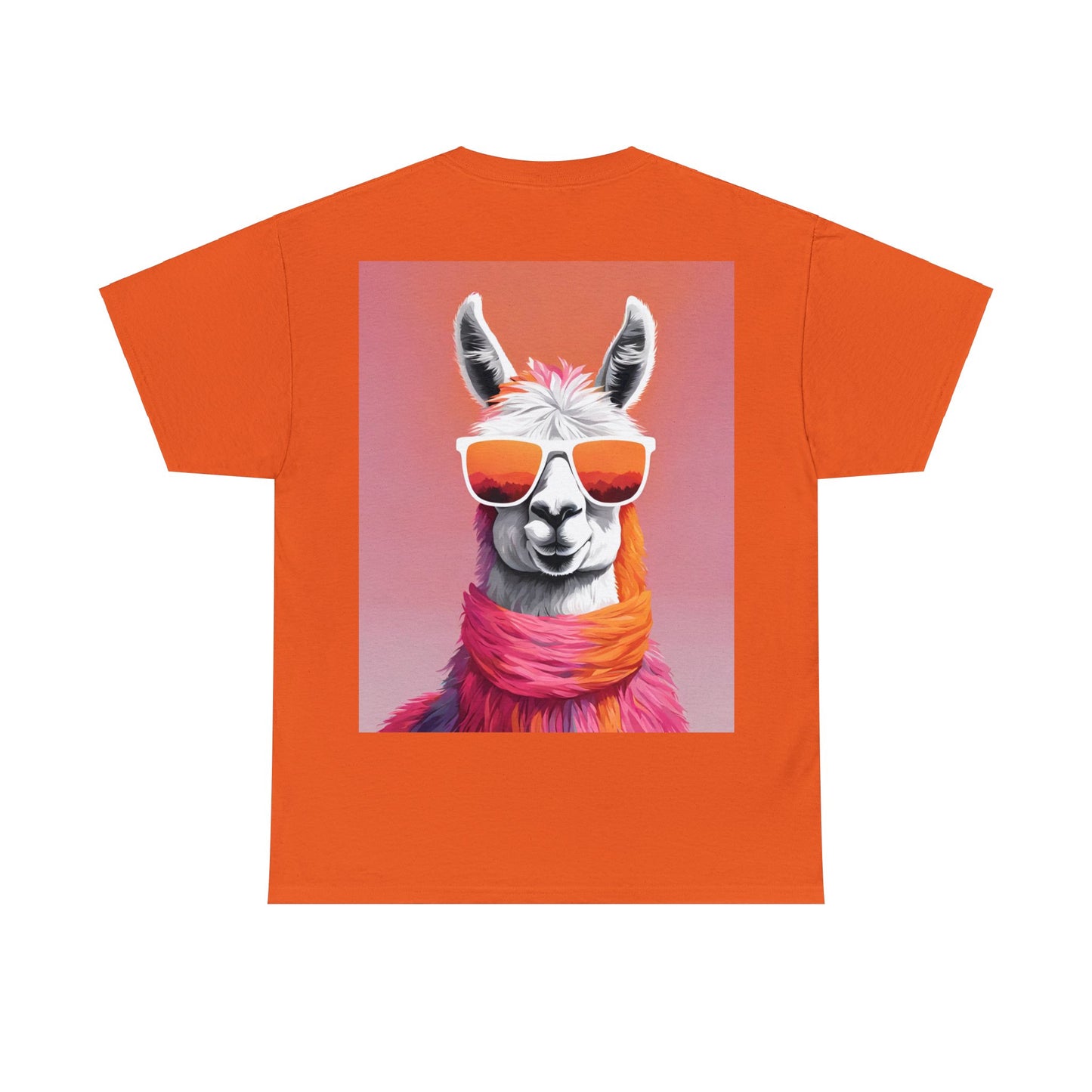 Llama Shades Tee - Tropical Sunset Edition"