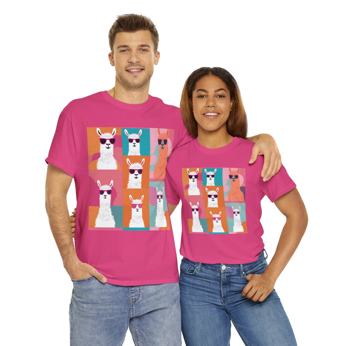 Rainbow Llama Portraits Tee