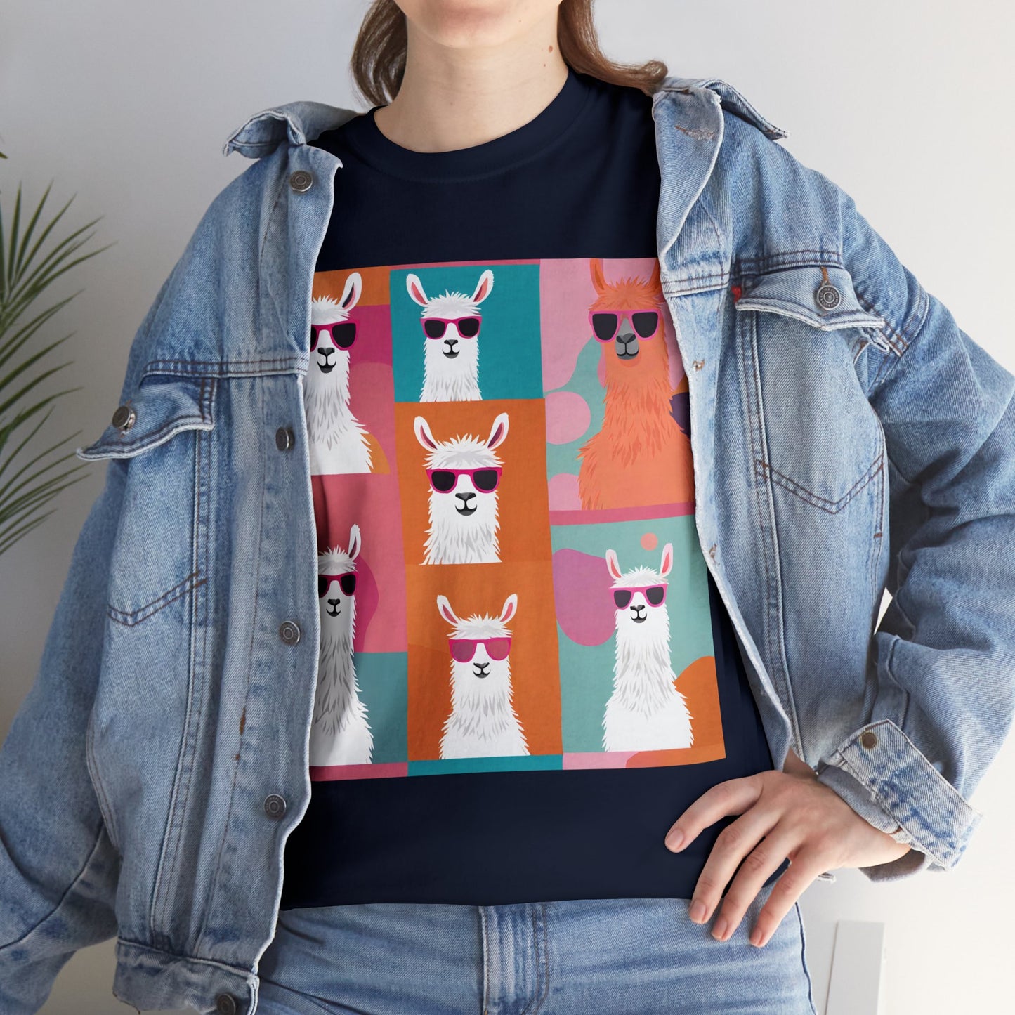 Rainbow Llama Portraits Tee
