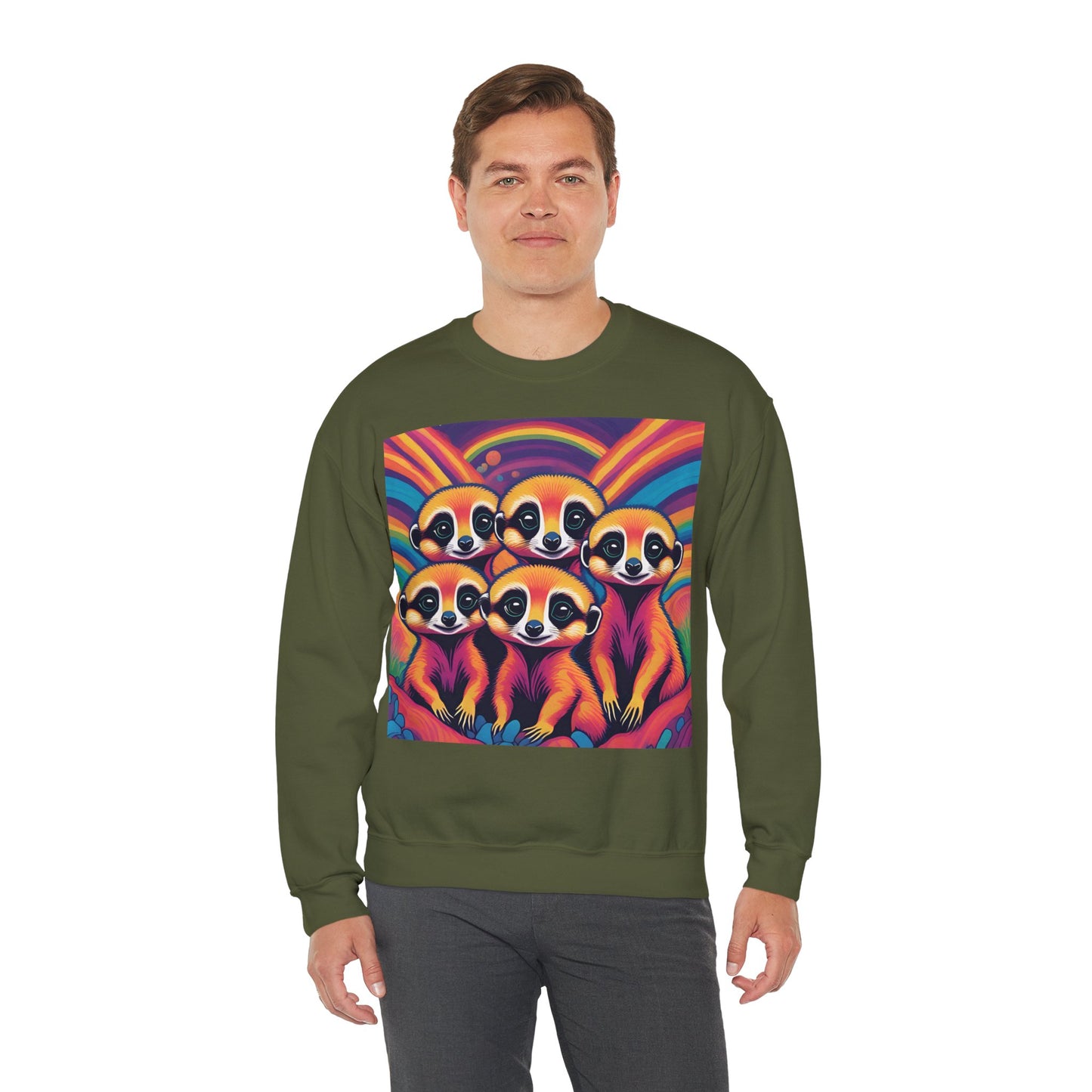 Cute Meerkats Unisex Heavy Blend™ Crewneck Sweatshirt