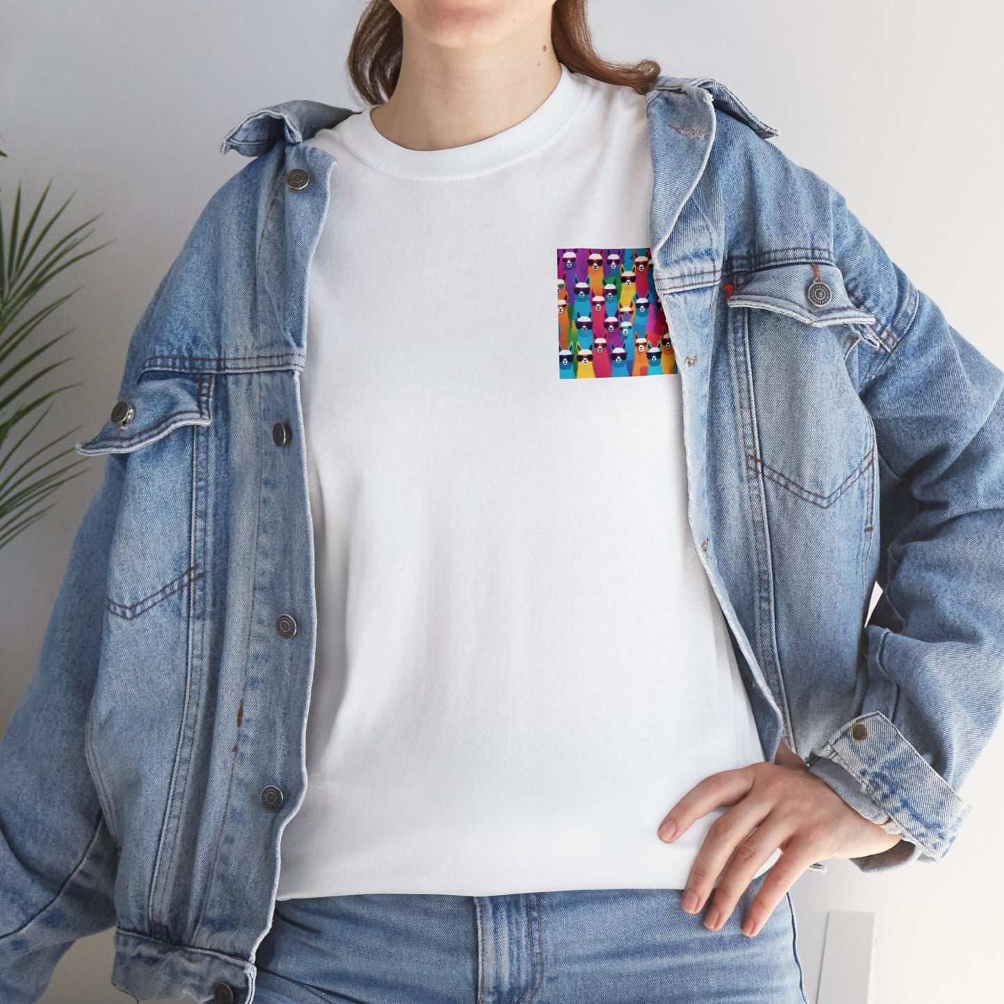 Colourful Llama Crew Tee