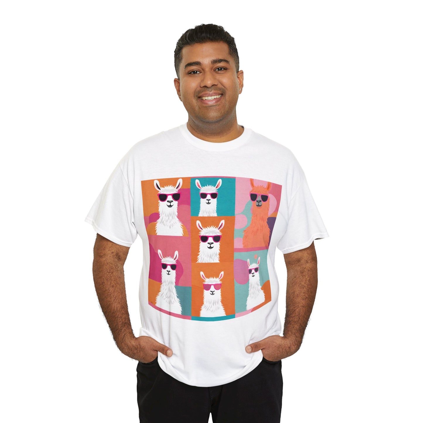 Rainbow Llama Portraits Tee