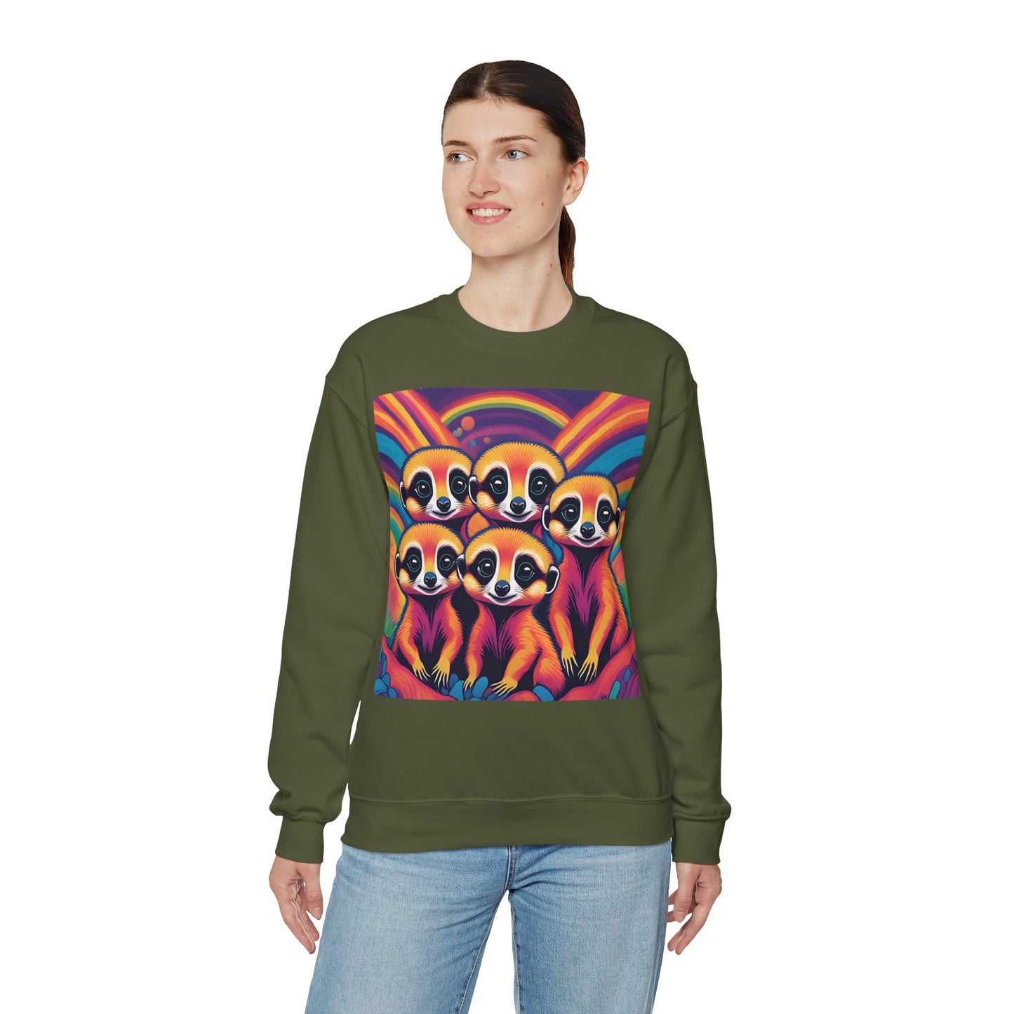 Cute Meerkats Unisex Heavy Blend™ Crewneck Sweatshirt