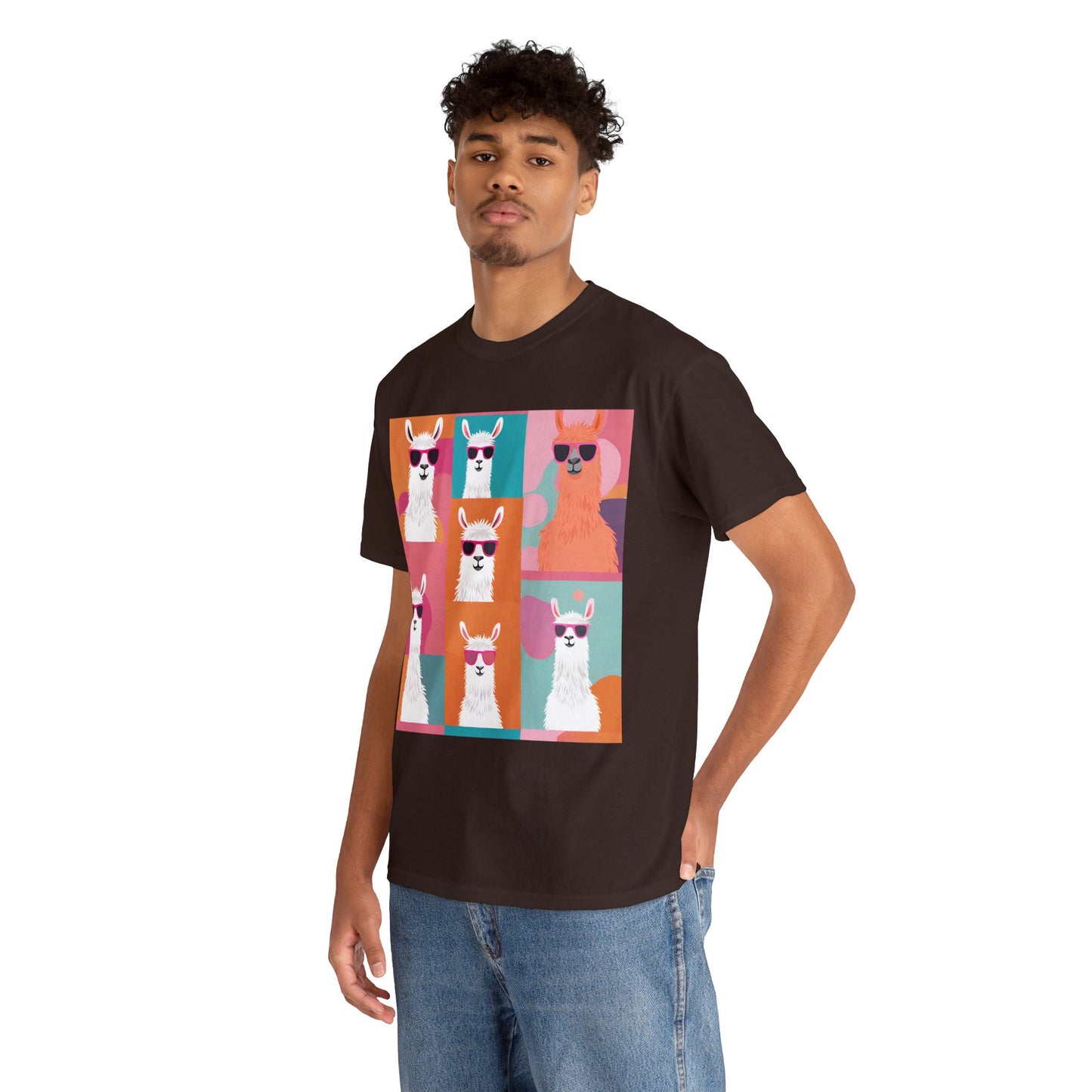 Rainbow Llama Portraits Tee