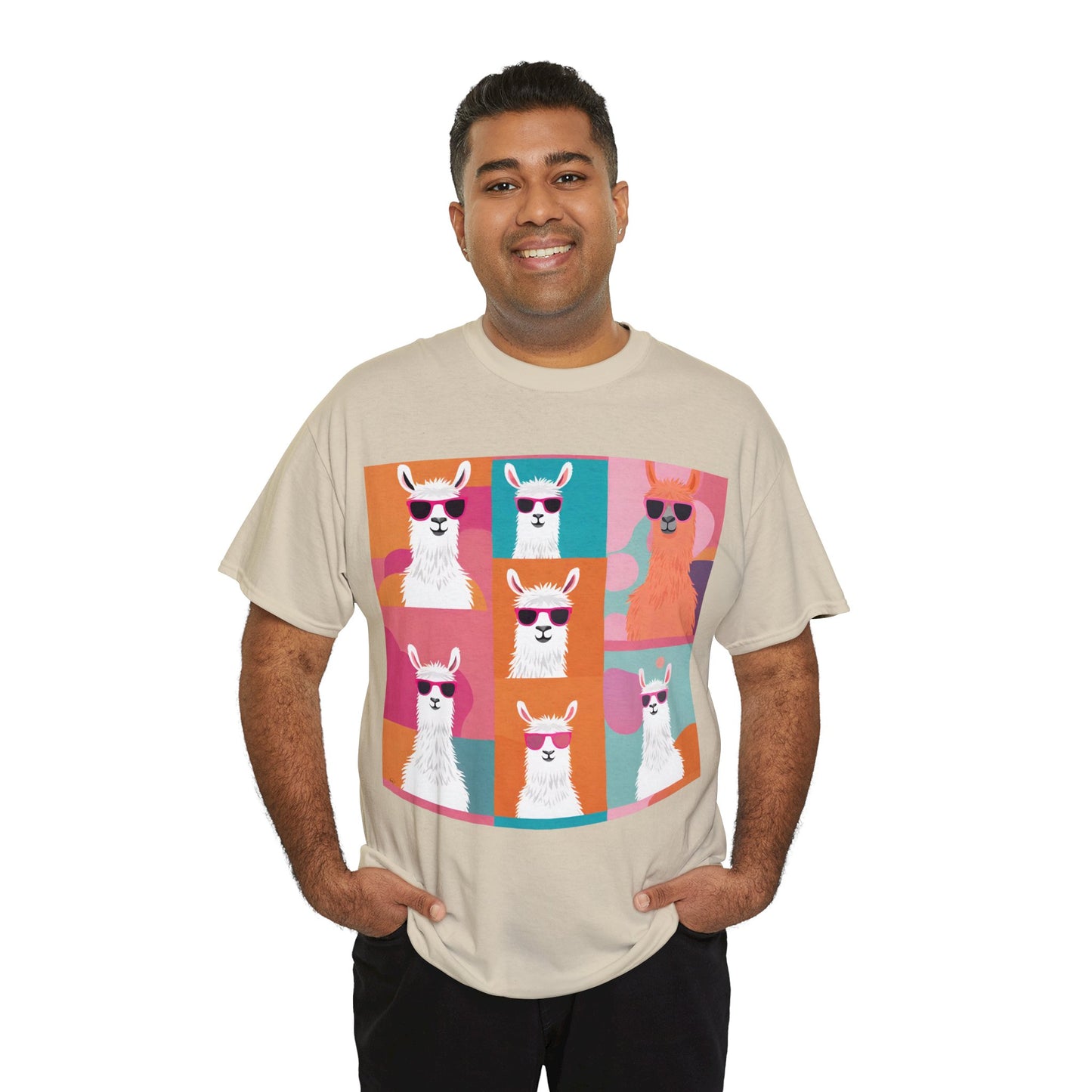 Rainbow Llama Portraits Tee