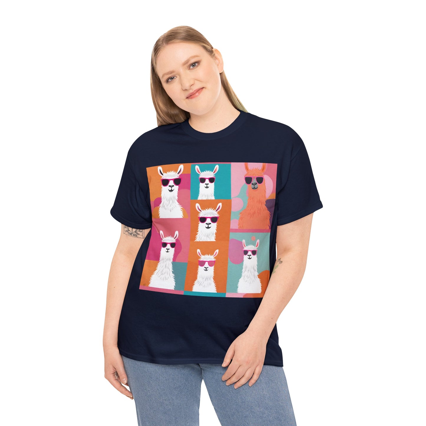 Rainbow Llama Portraits Tee