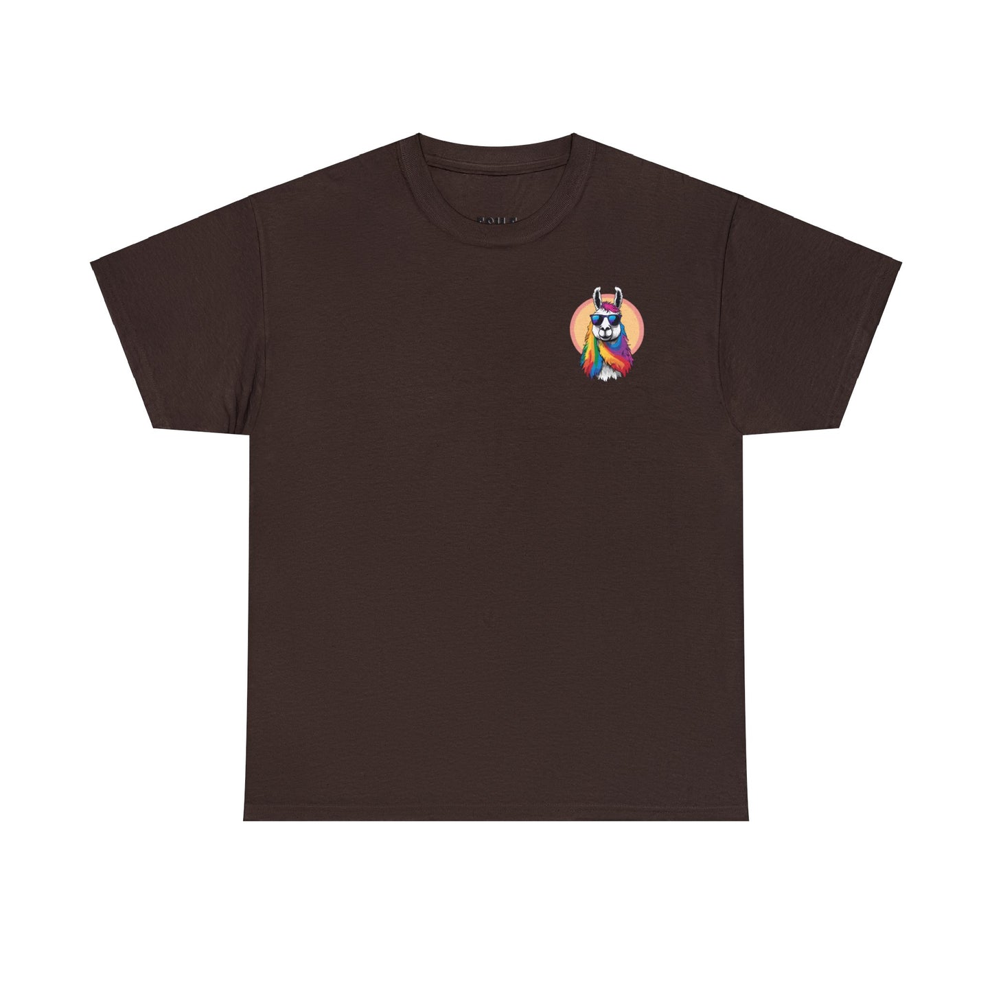 Llama Tee - Sunglasses & Rainbow Locks