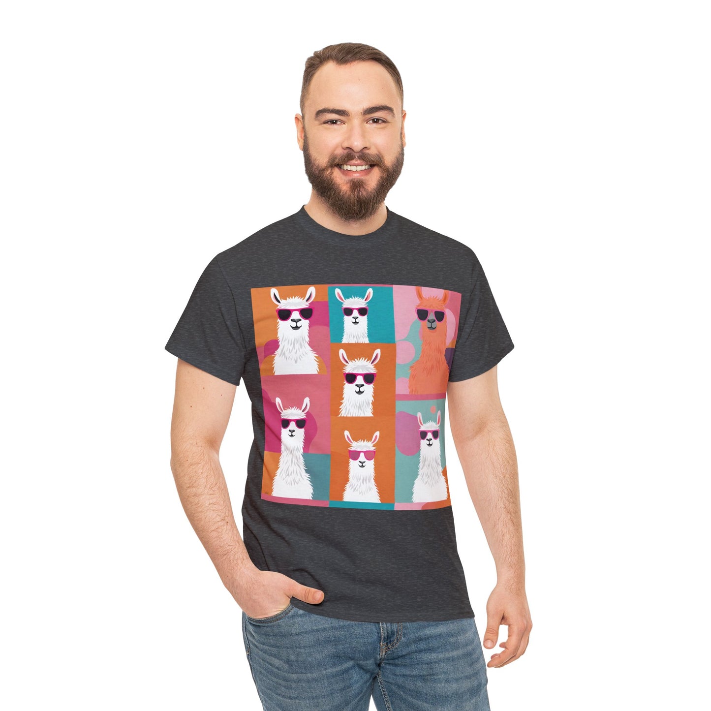 Rainbow Llama Portraits Tee