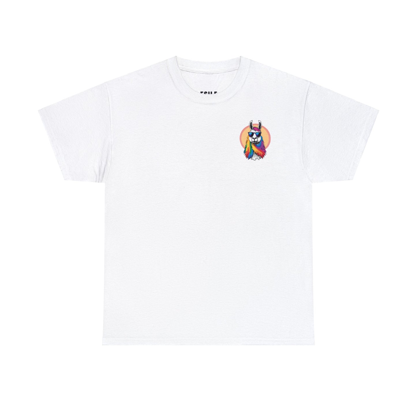 Llama Tee - Sunglasses & Rainbow Locks