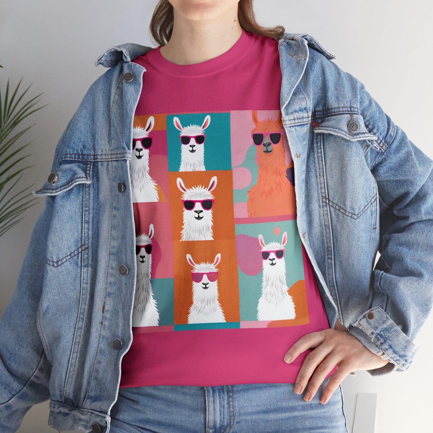 Rainbow Llama Portraits Tee