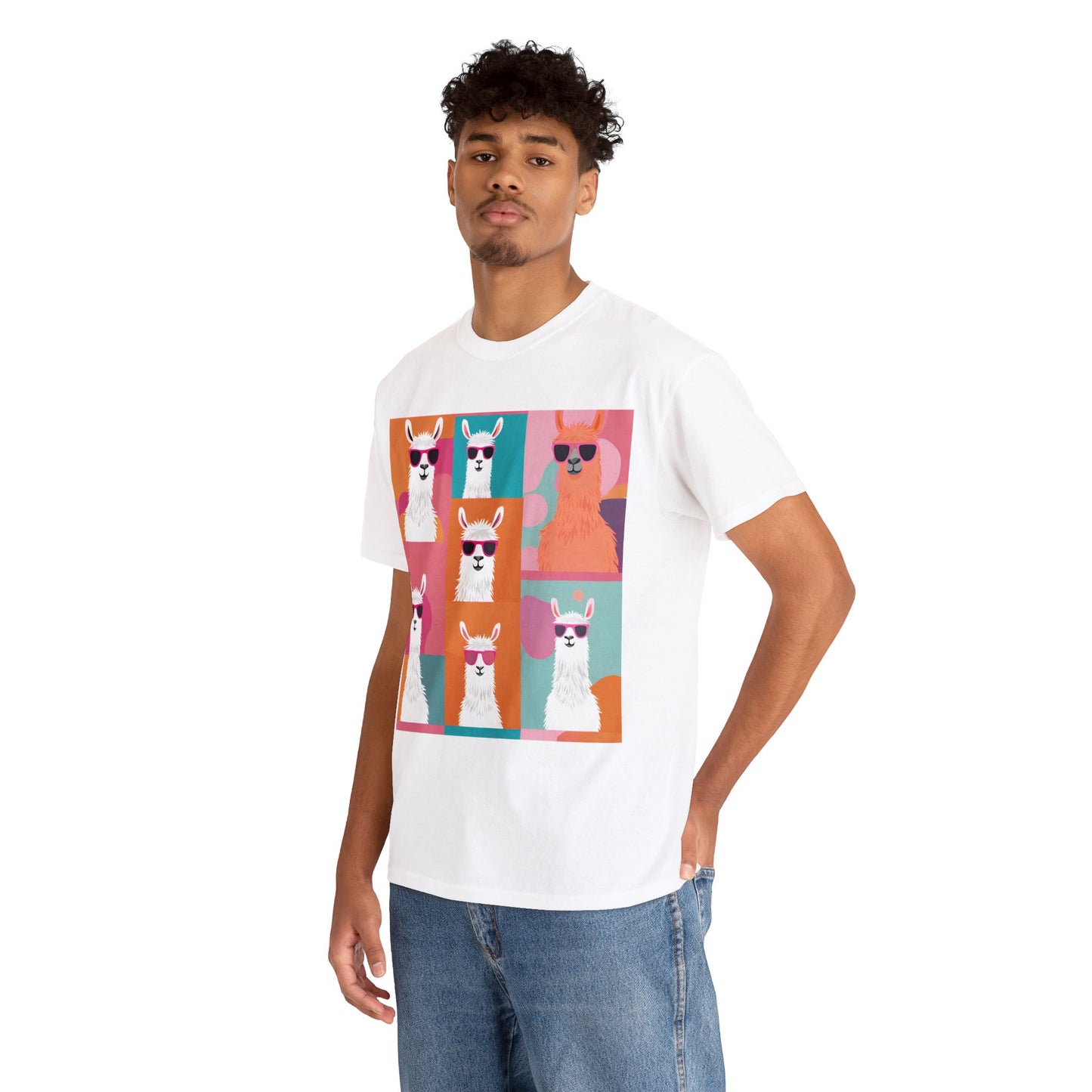 Rainbow Llama Portraits Tee