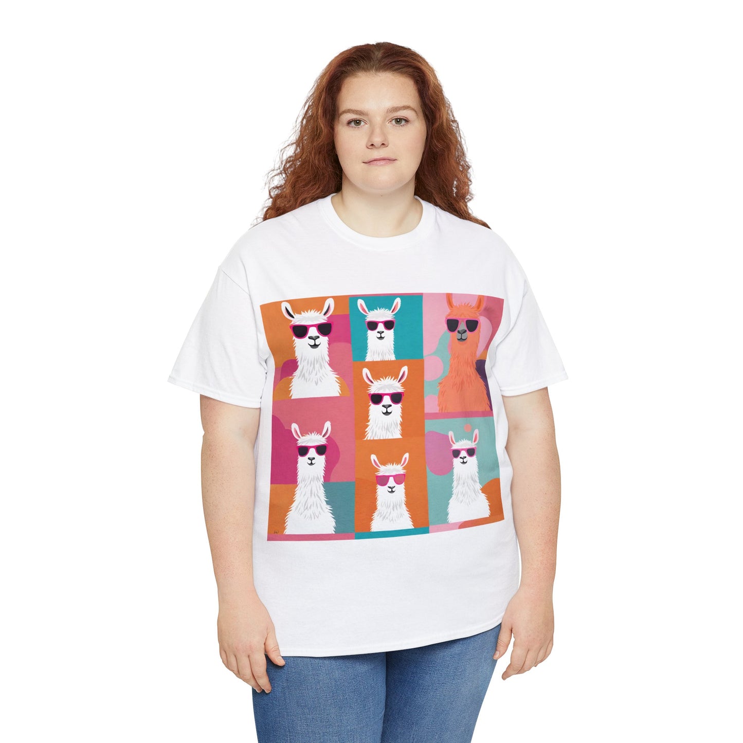 Rainbow Llama Portraits Tee