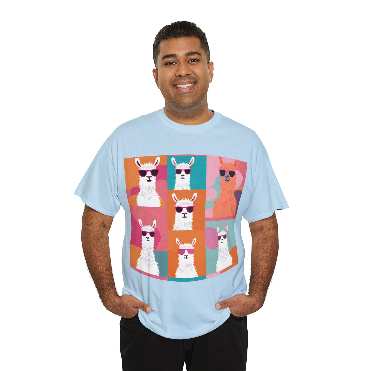 Rainbow Llama Portraits Tee