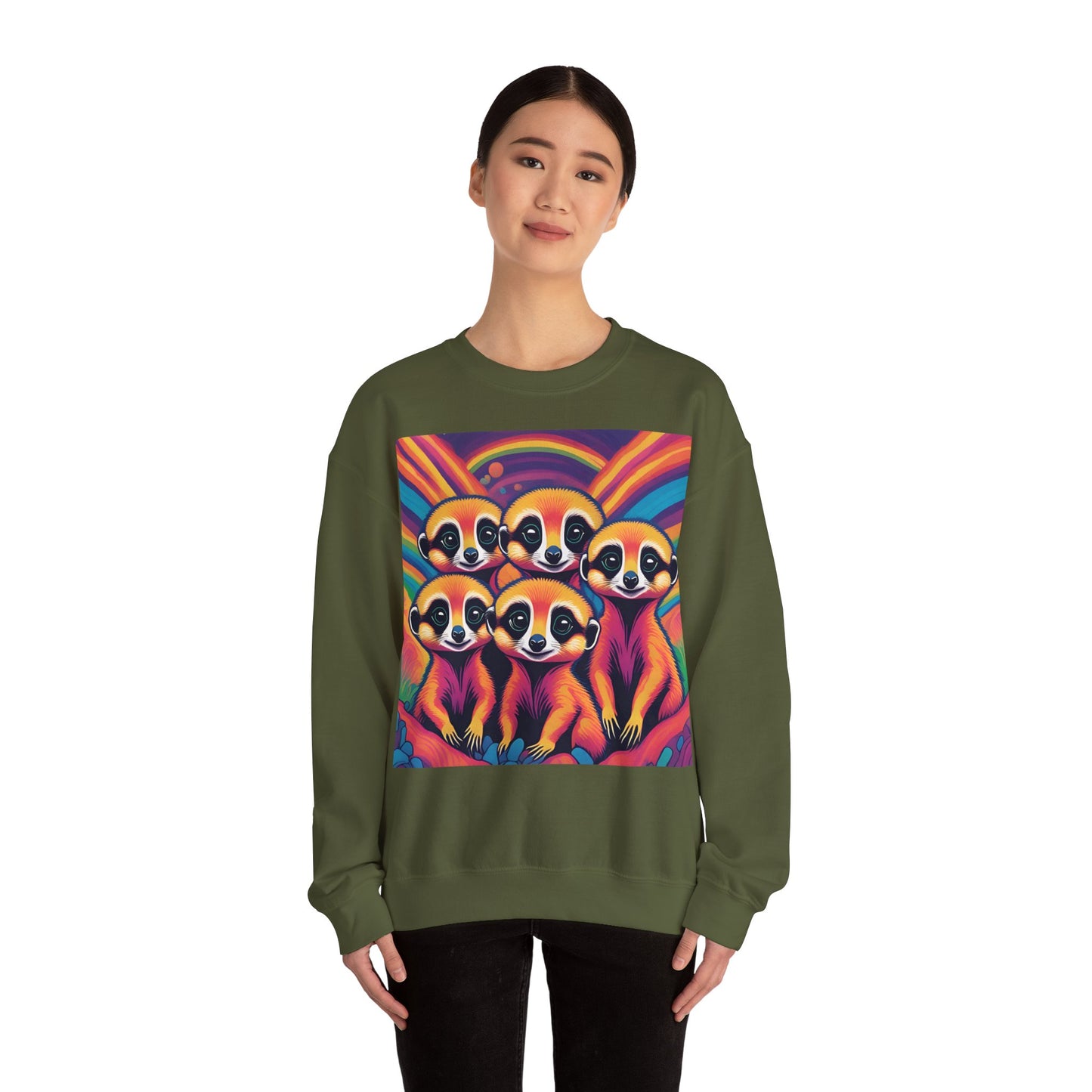 Cute Meerkats Unisex Heavy Blend™ Crewneck Sweatshirt