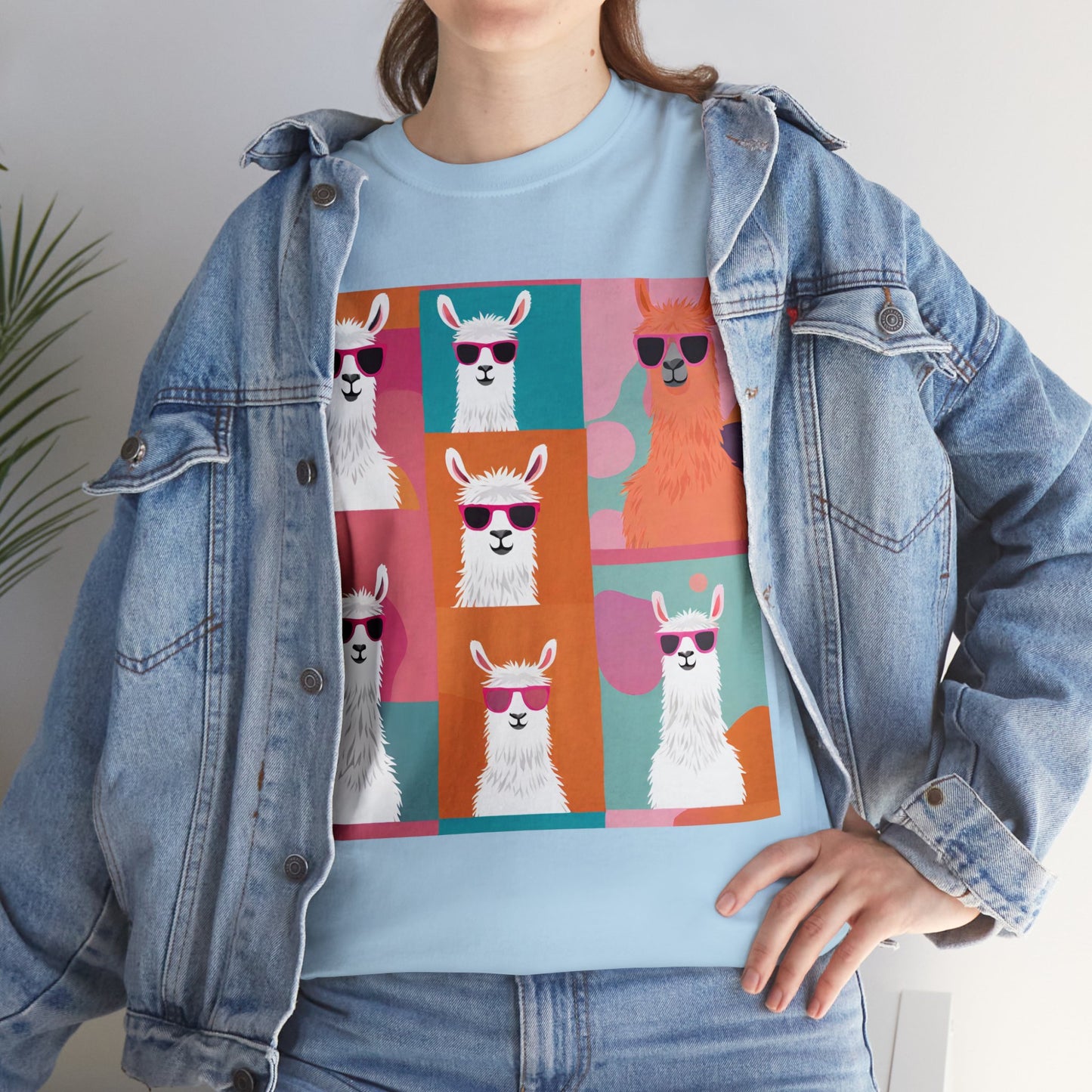 Rainbow Llama Portraits Tee