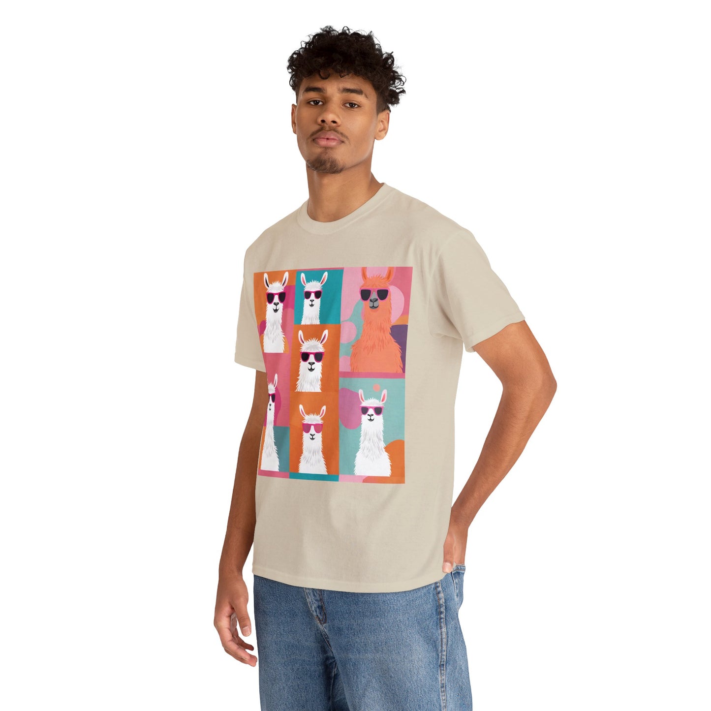Rainbow Llama Portraits Tee