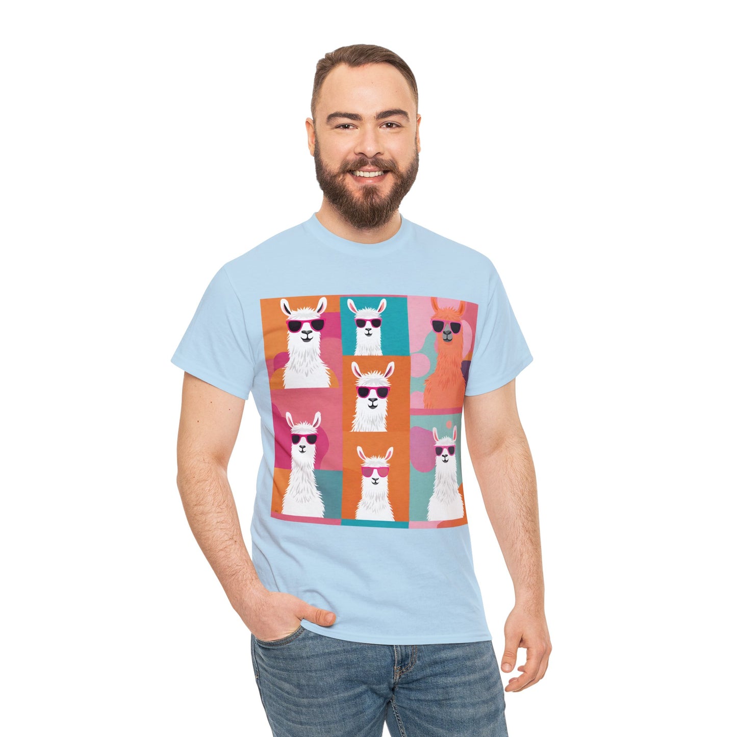 Rainbow Llama Portraits Tee