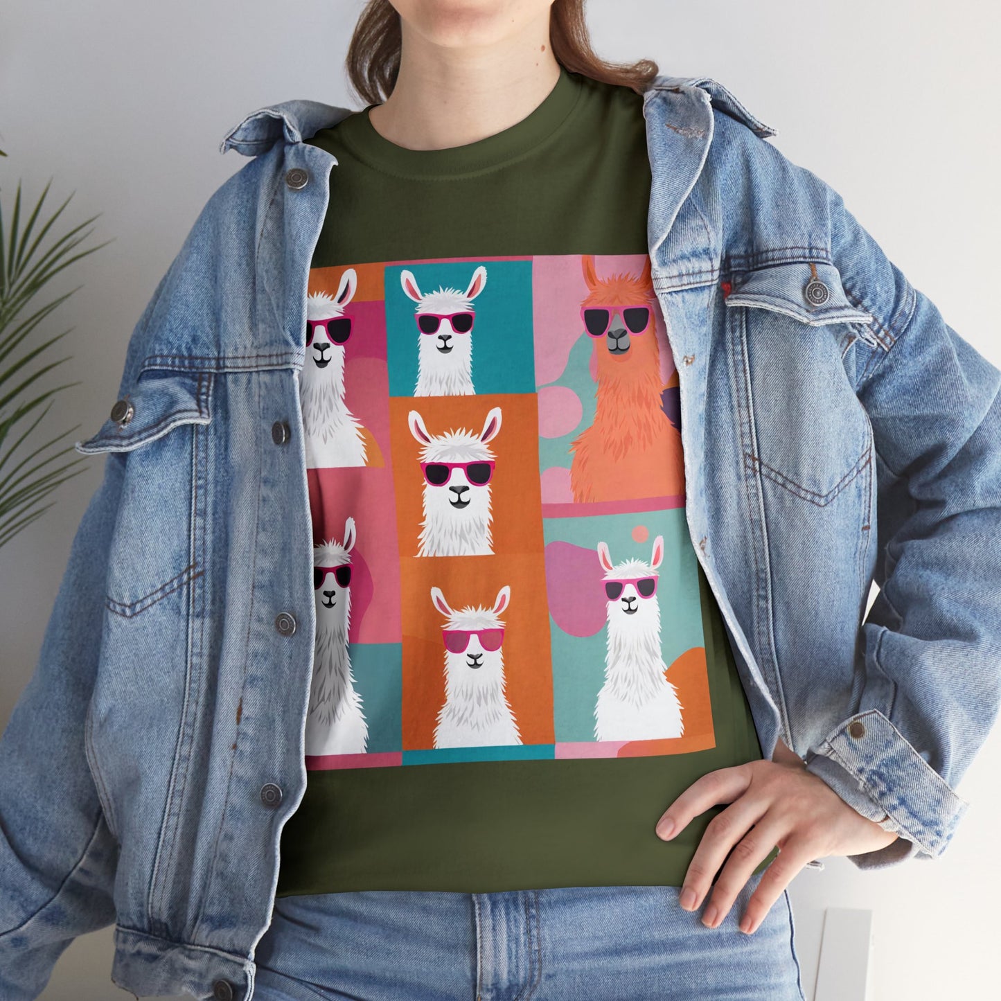 Rainbow Llama Portraits Tee