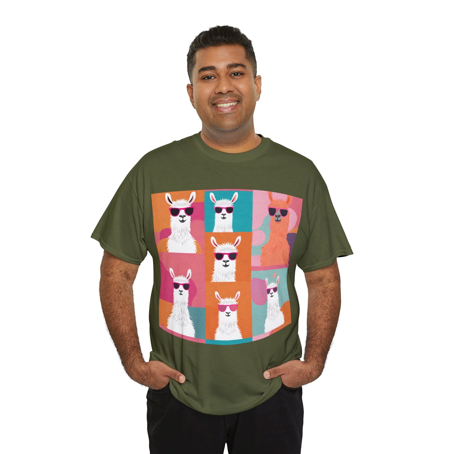 Rainbow Llama Portraits Tee