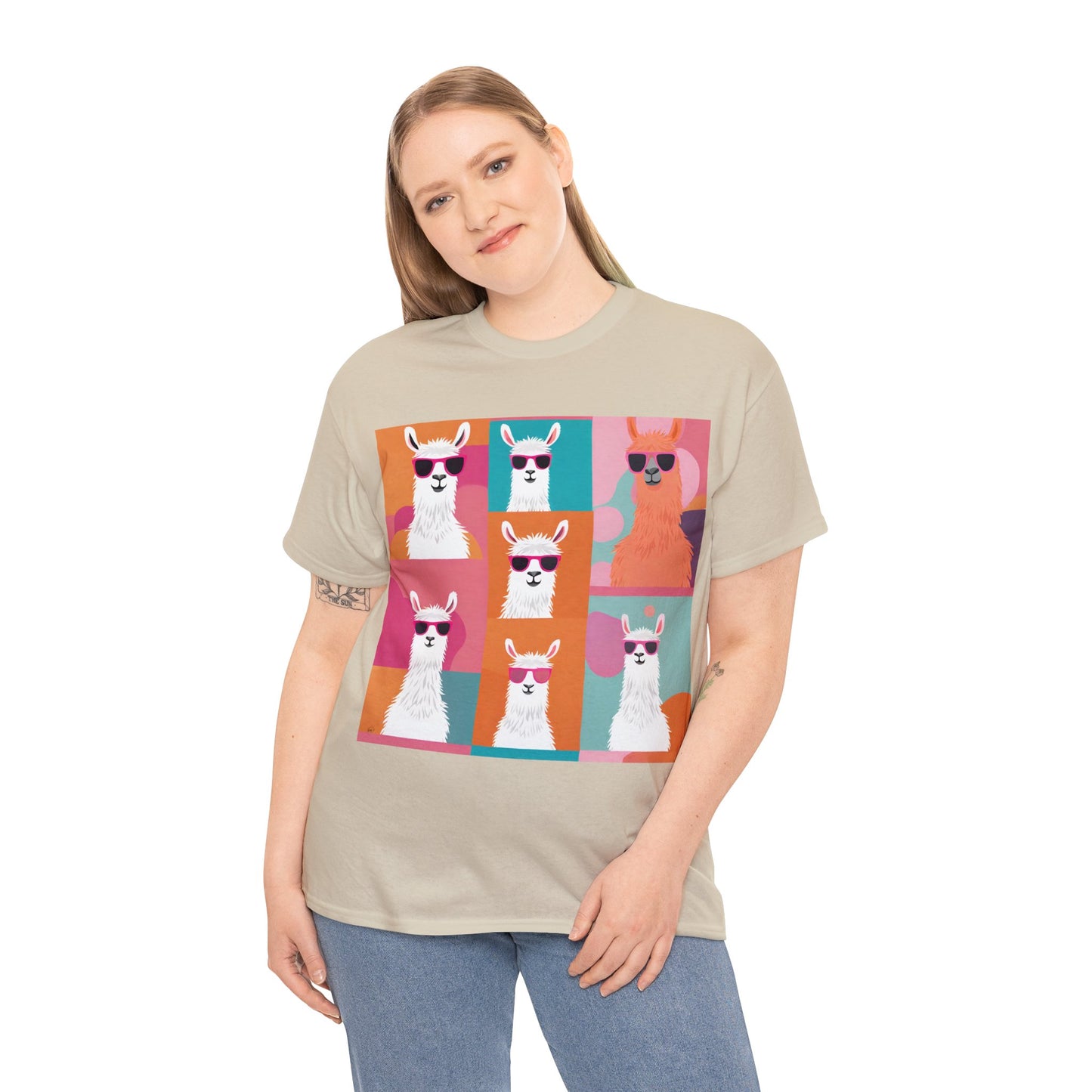 Rainbow Llama Portraits Tee