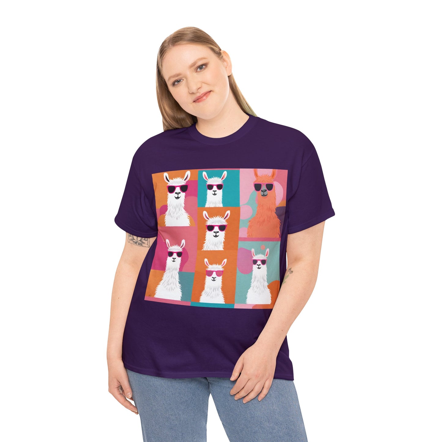 Rainbow Llama Portraits Tee