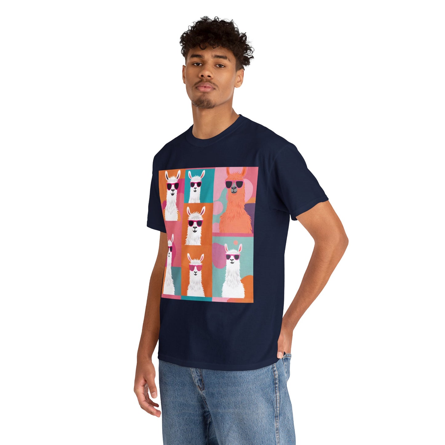 Rainbow Llama Portraits Tee