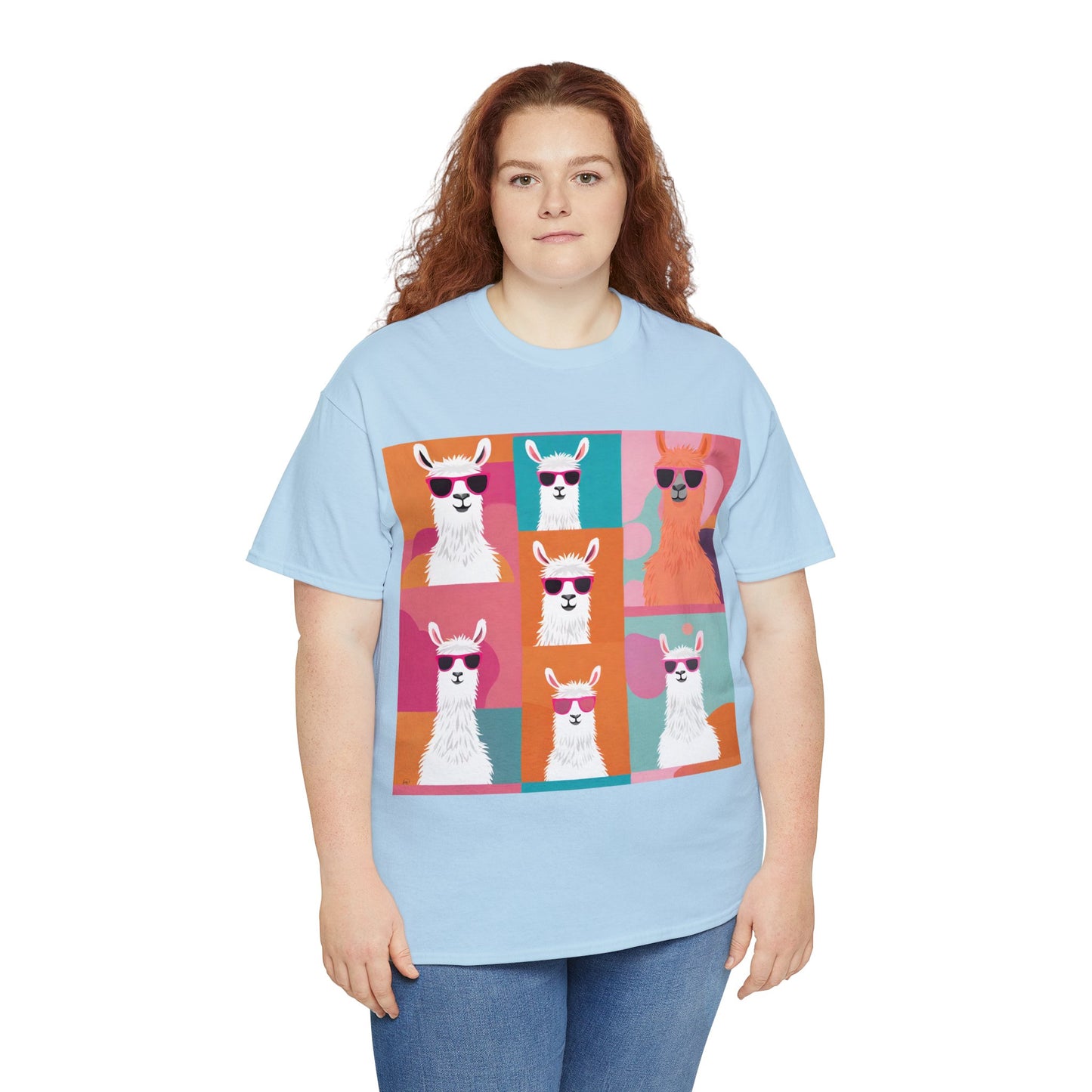 Rainbow Llama Portraits Tee