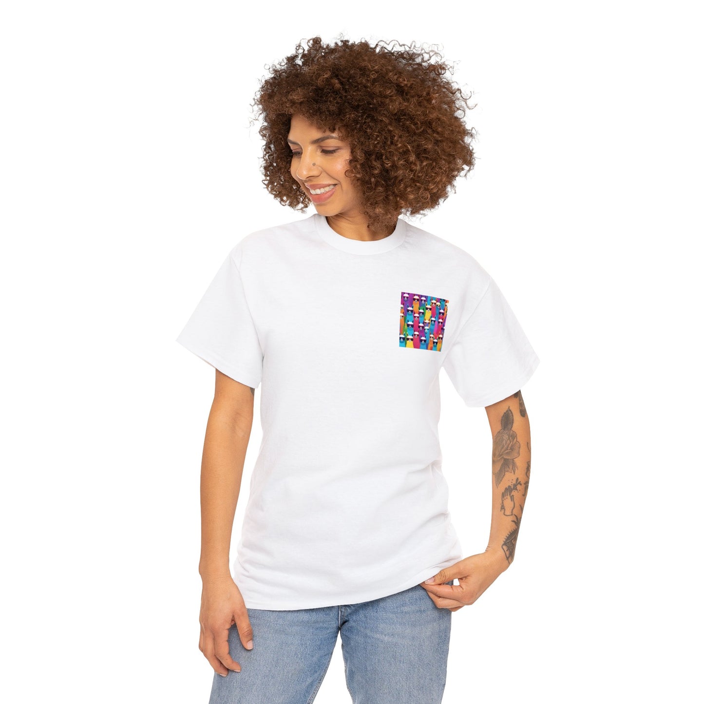 Colourful Llama Crew Tee