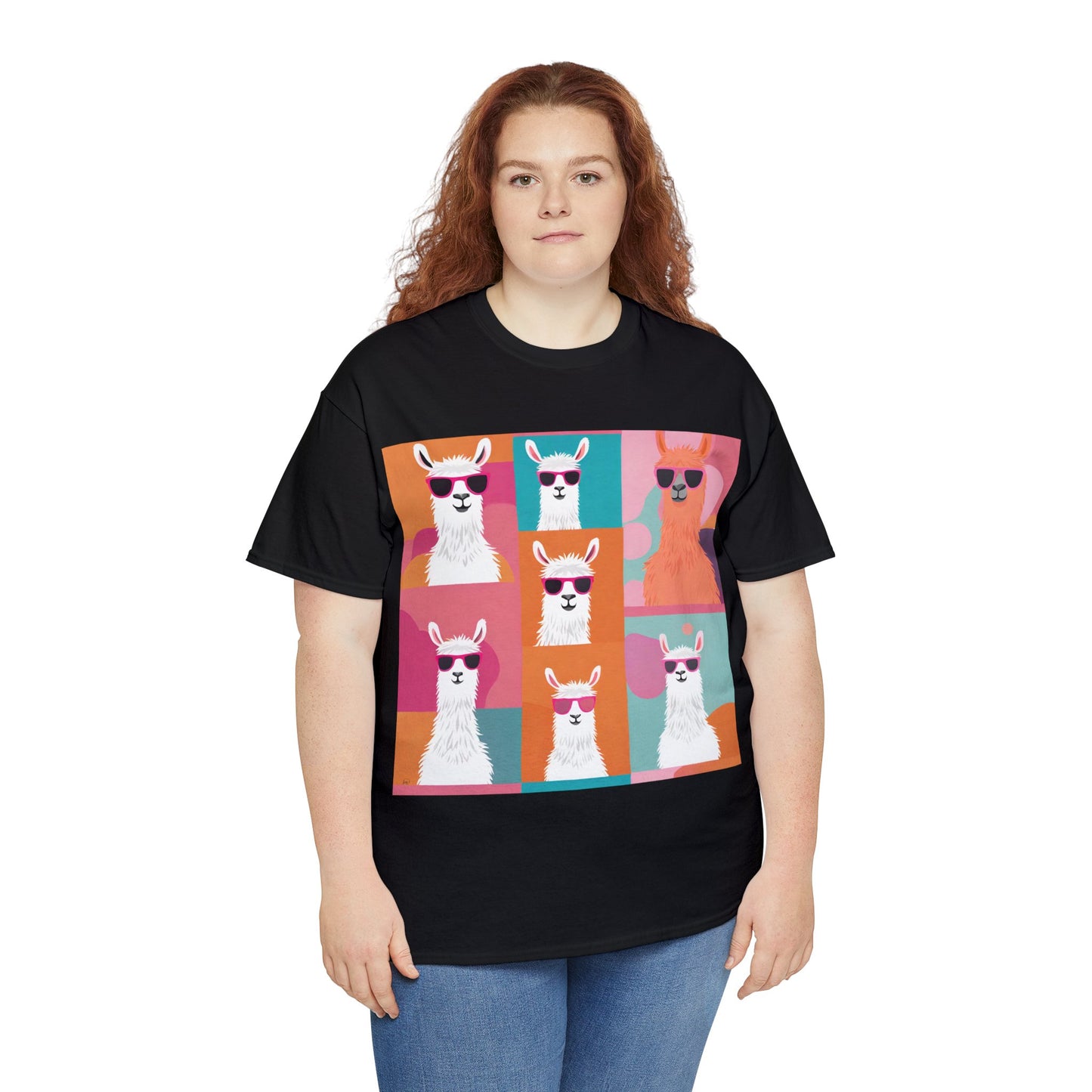 Rainbow Llama Portraits Tee